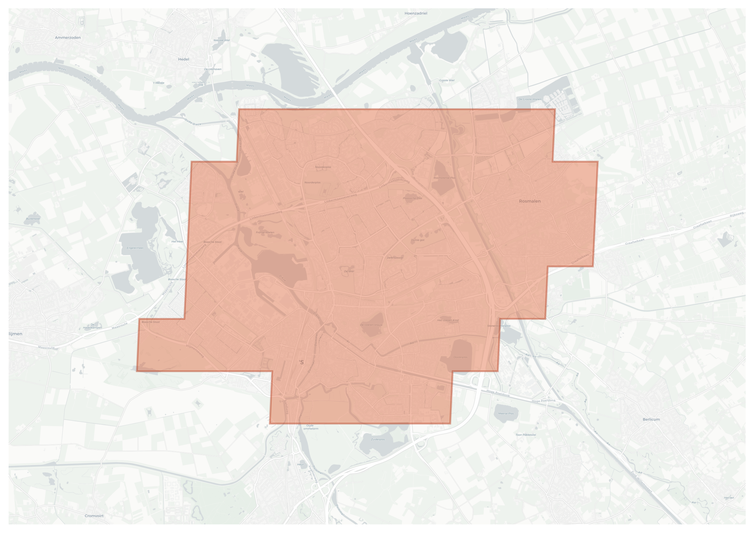 's-Hertogenbosch geographic map