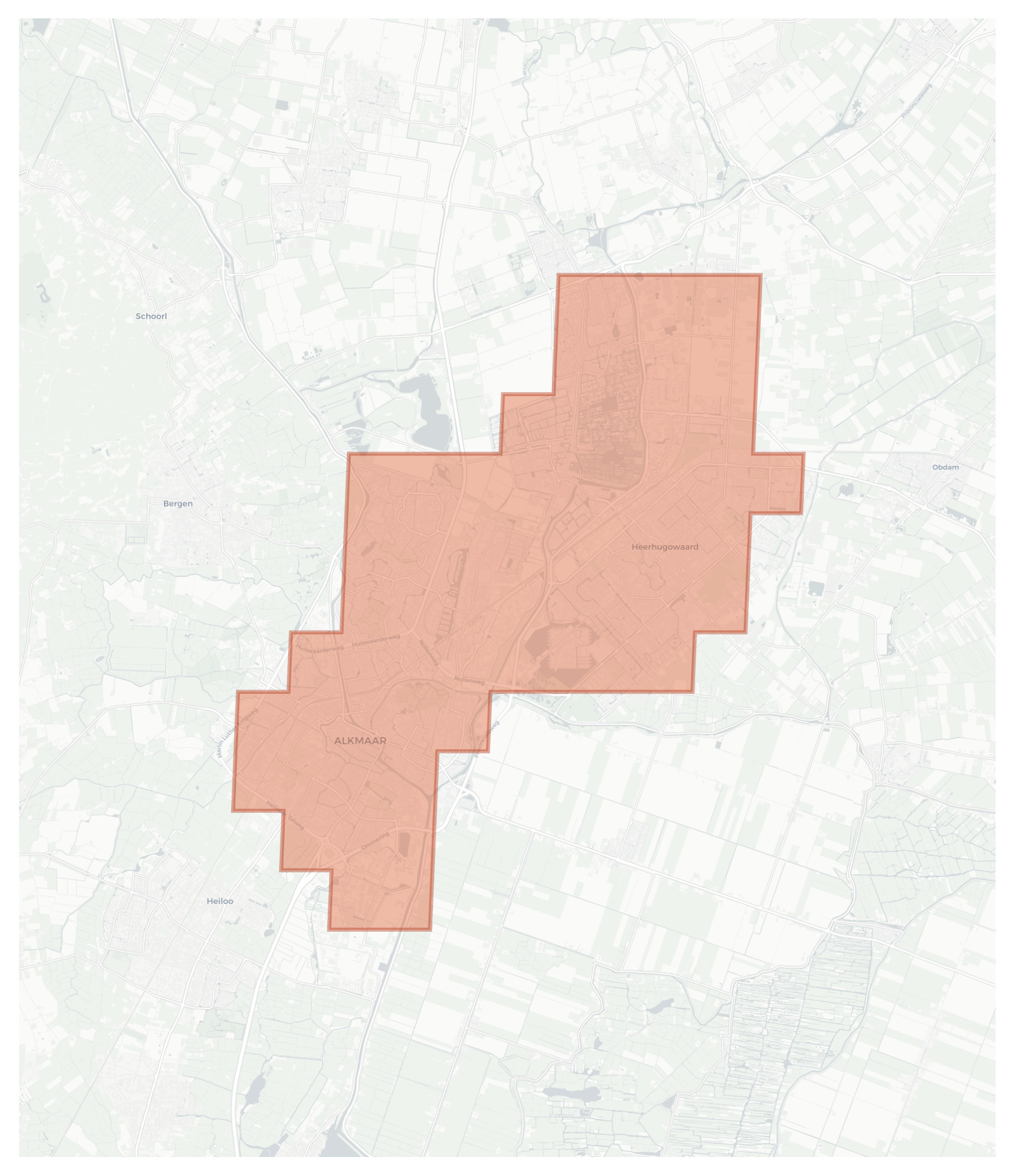 Alkmaar geographic map