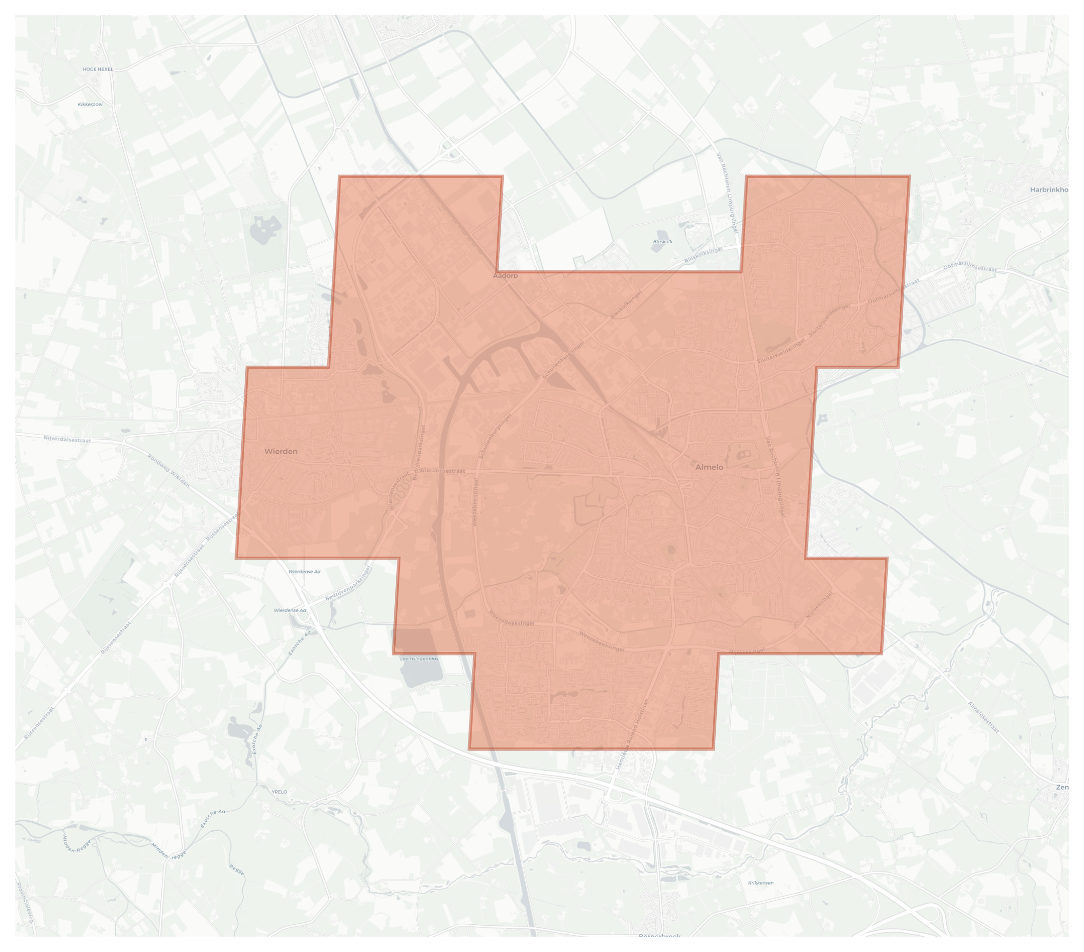 Almelo geographic map