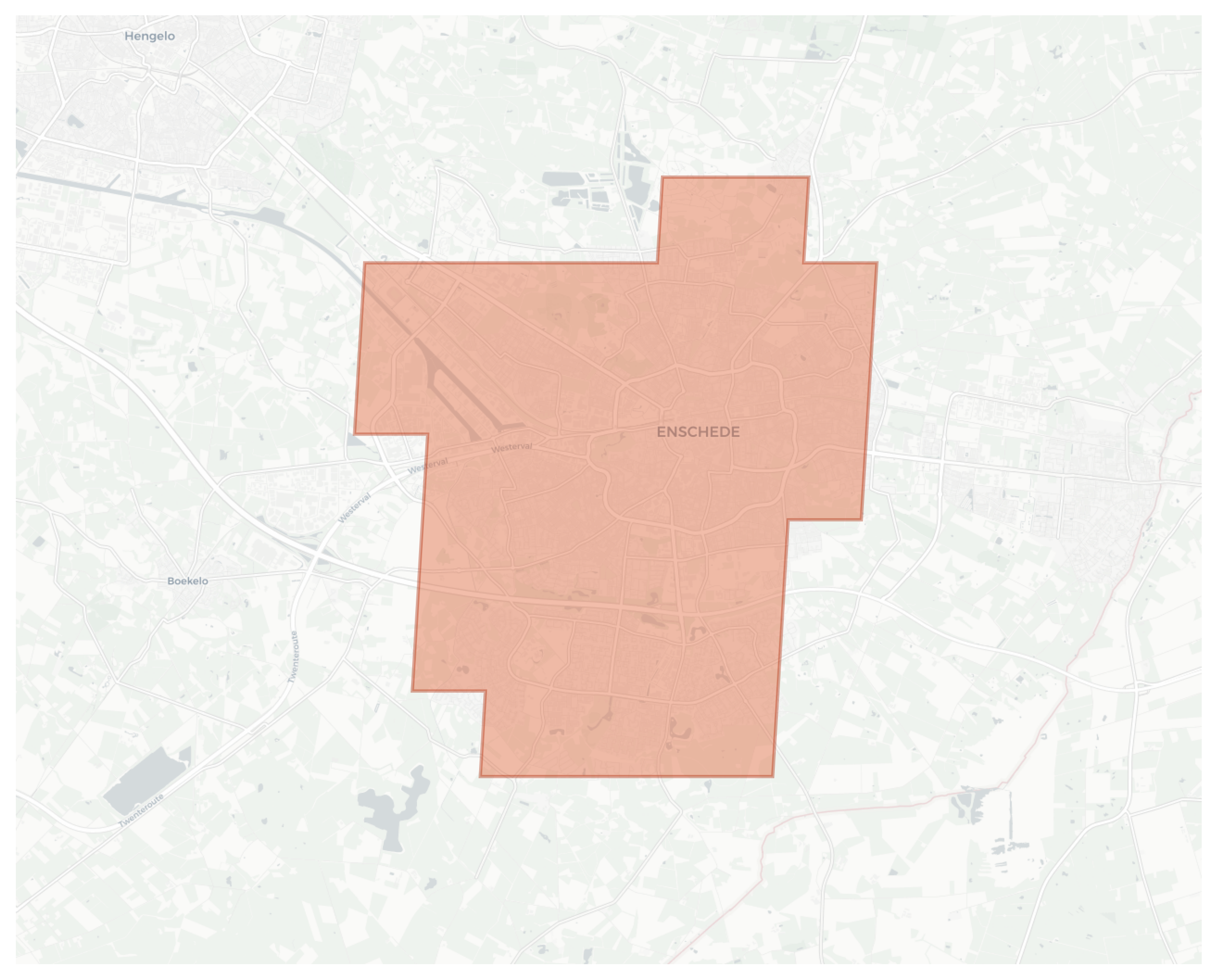 Enschede geographic map
