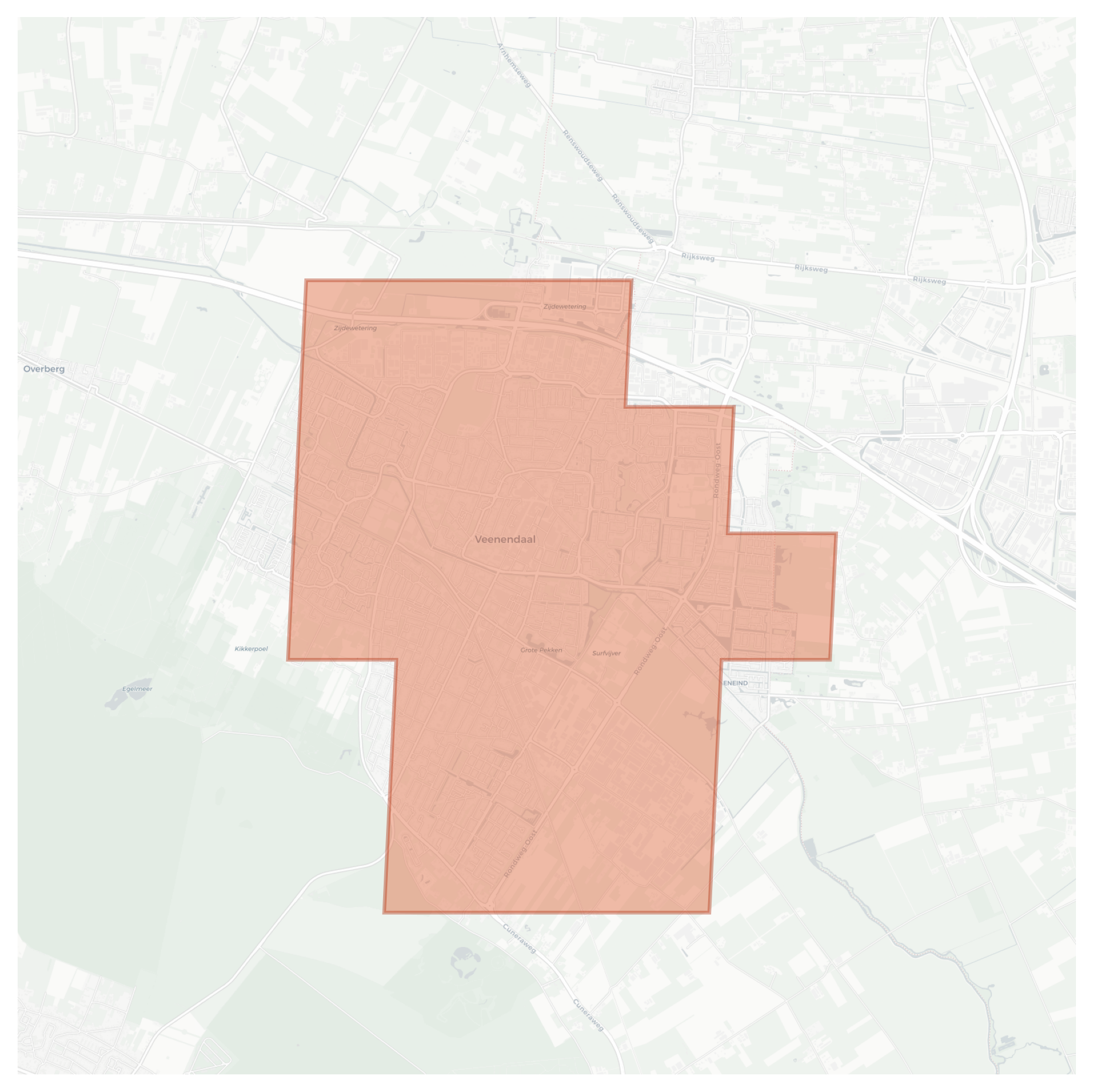 Veenendaal geographic map