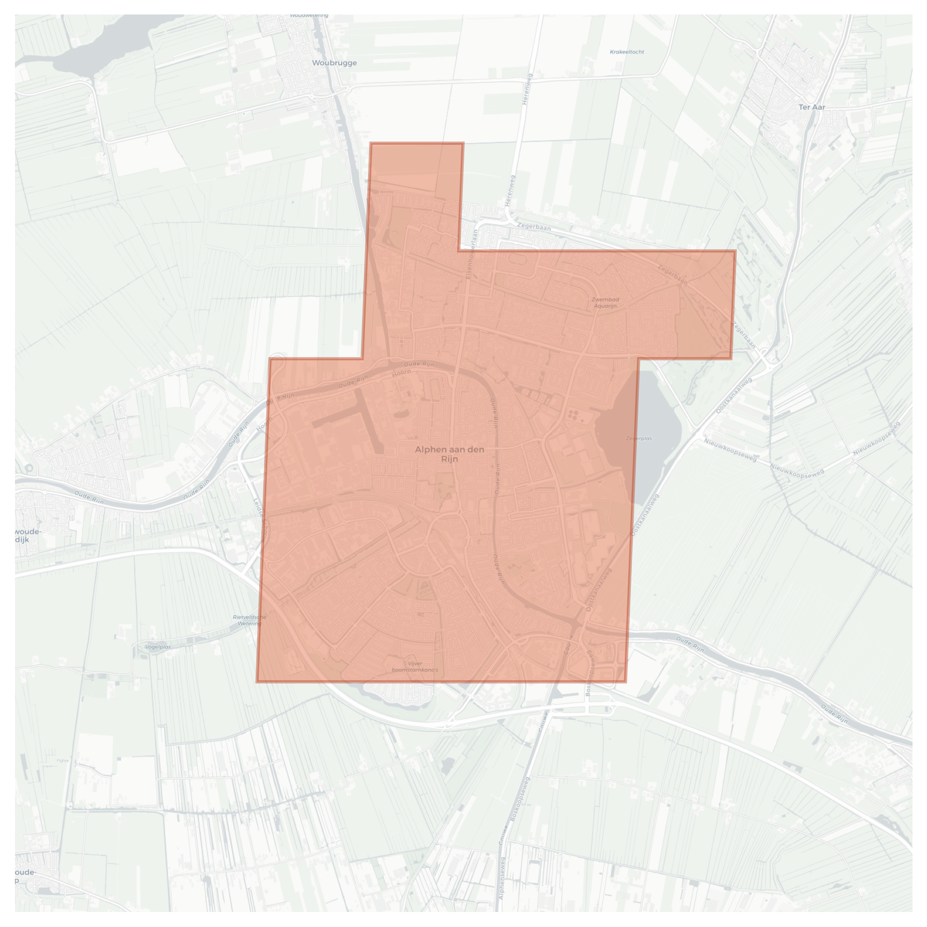 Alphen aan den Rijn geographic map