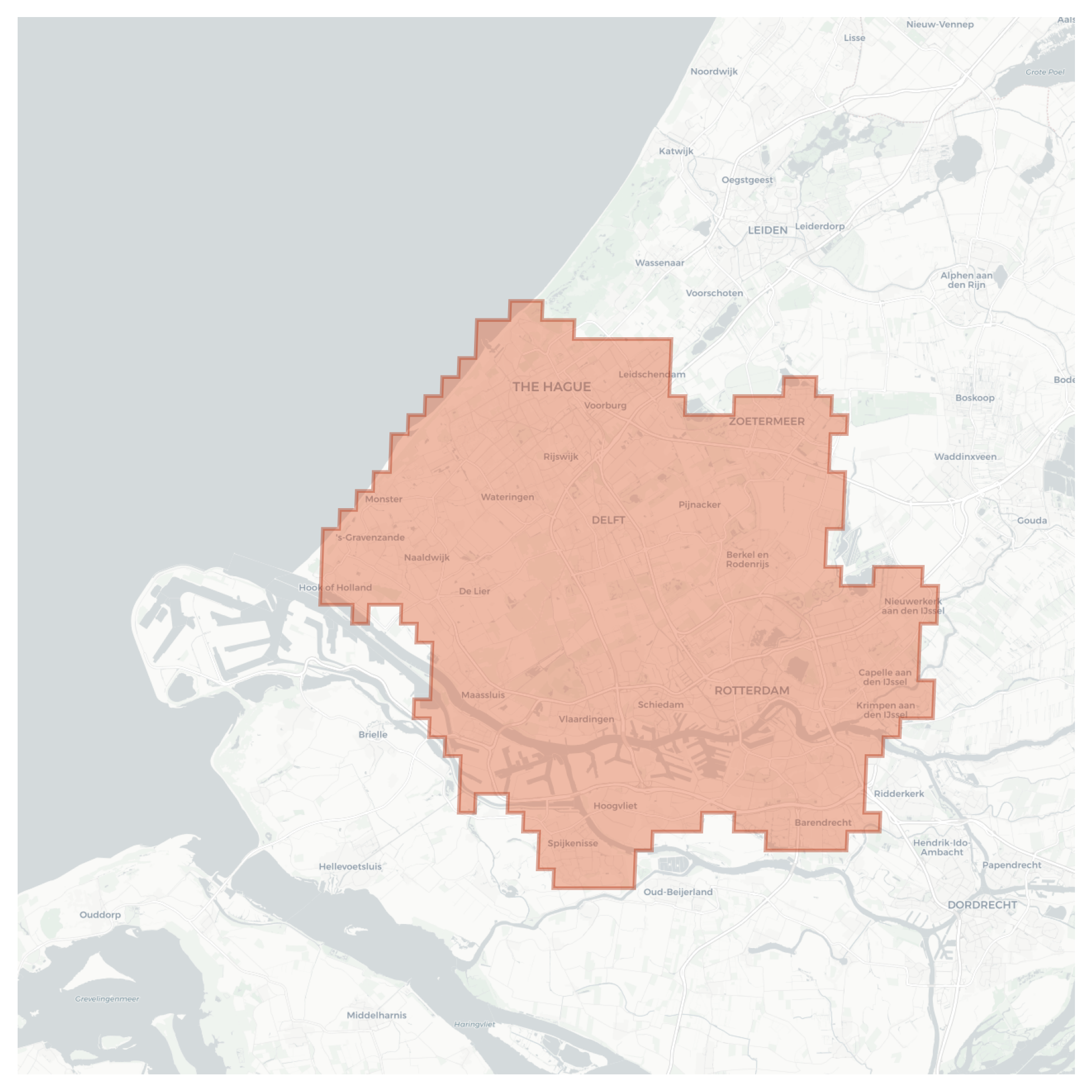 Rotterdam [The Hague] geographic map