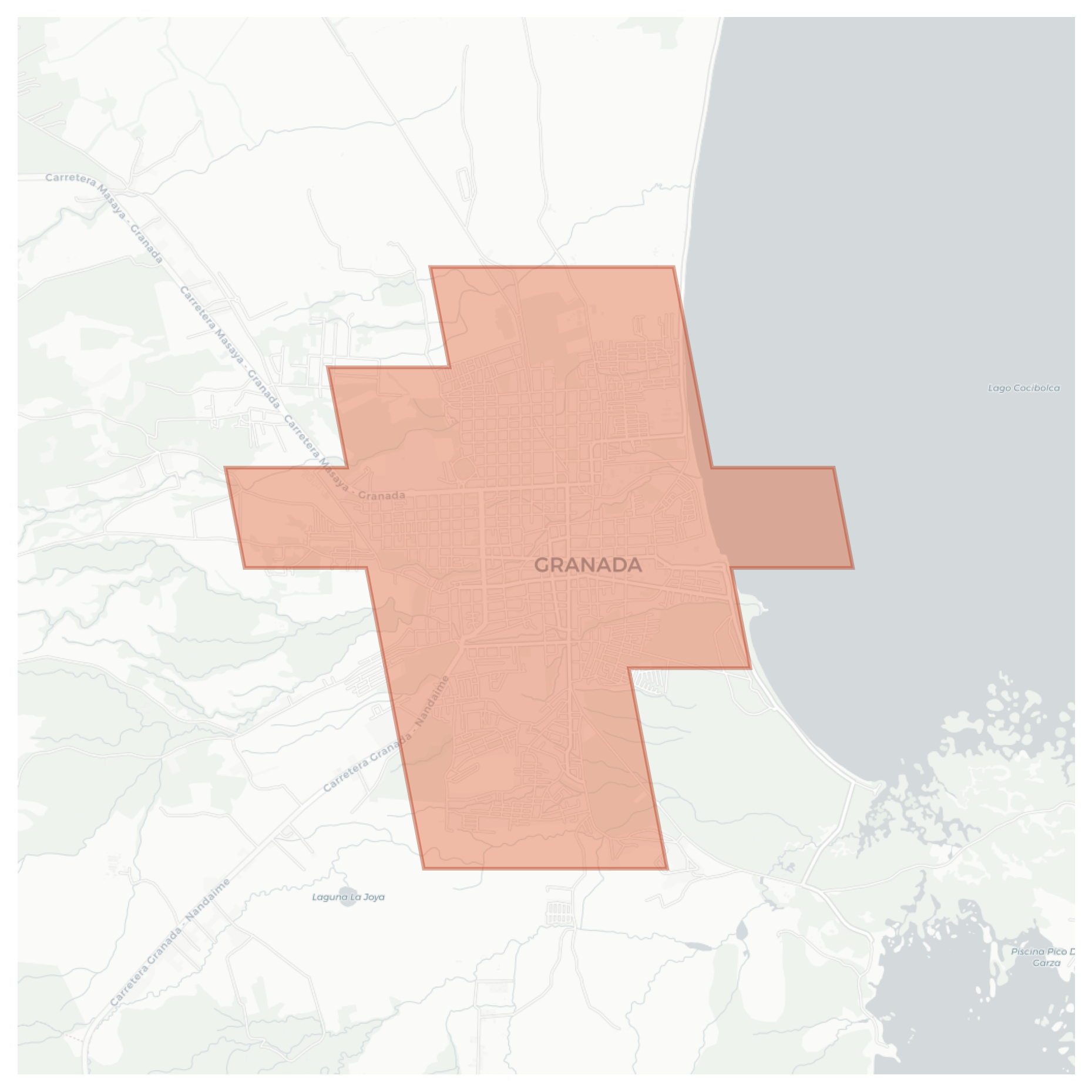 Granada geographic map