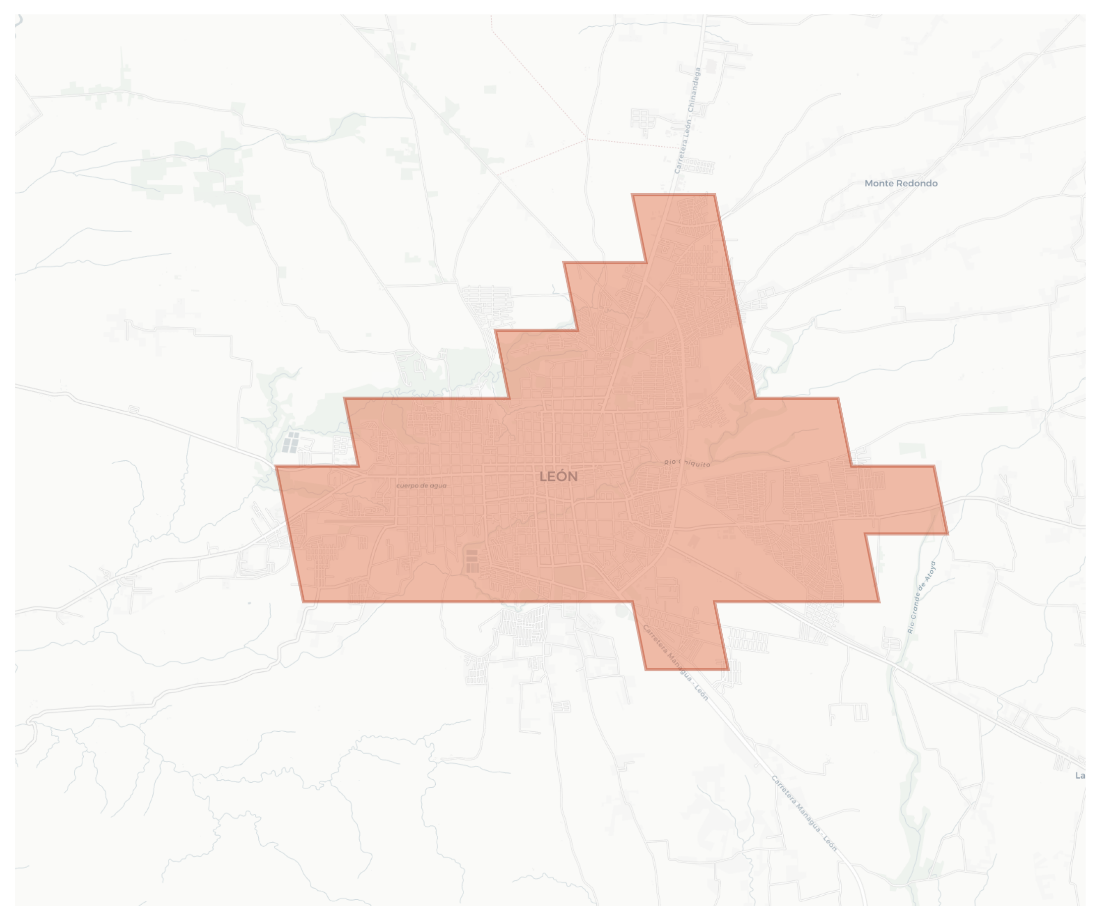 León geographic map