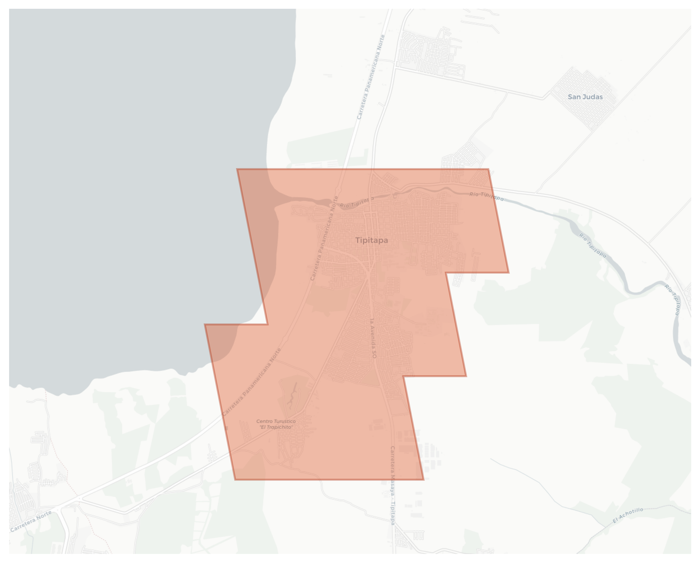 Tipitapa geographic map