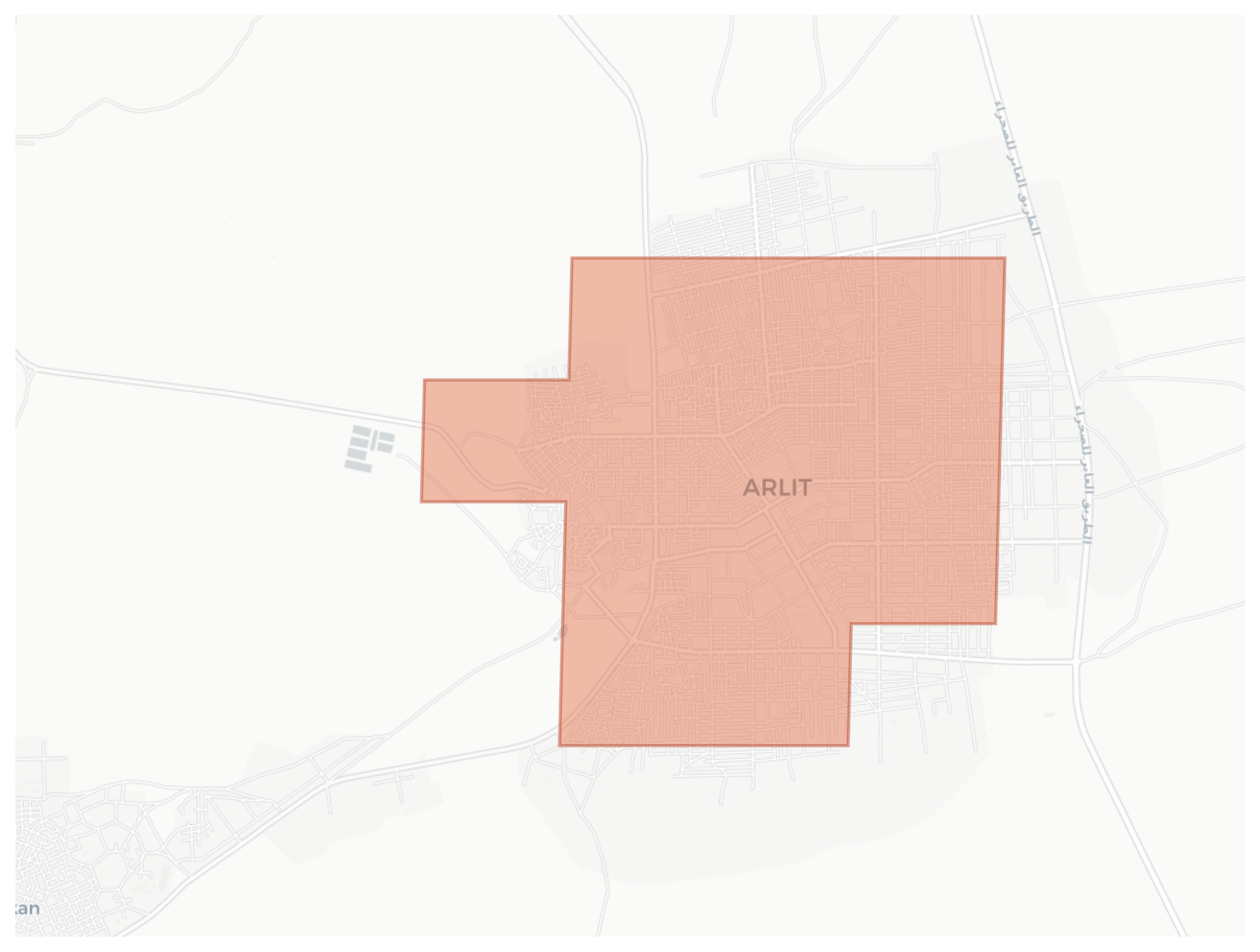 Arlit geographic map