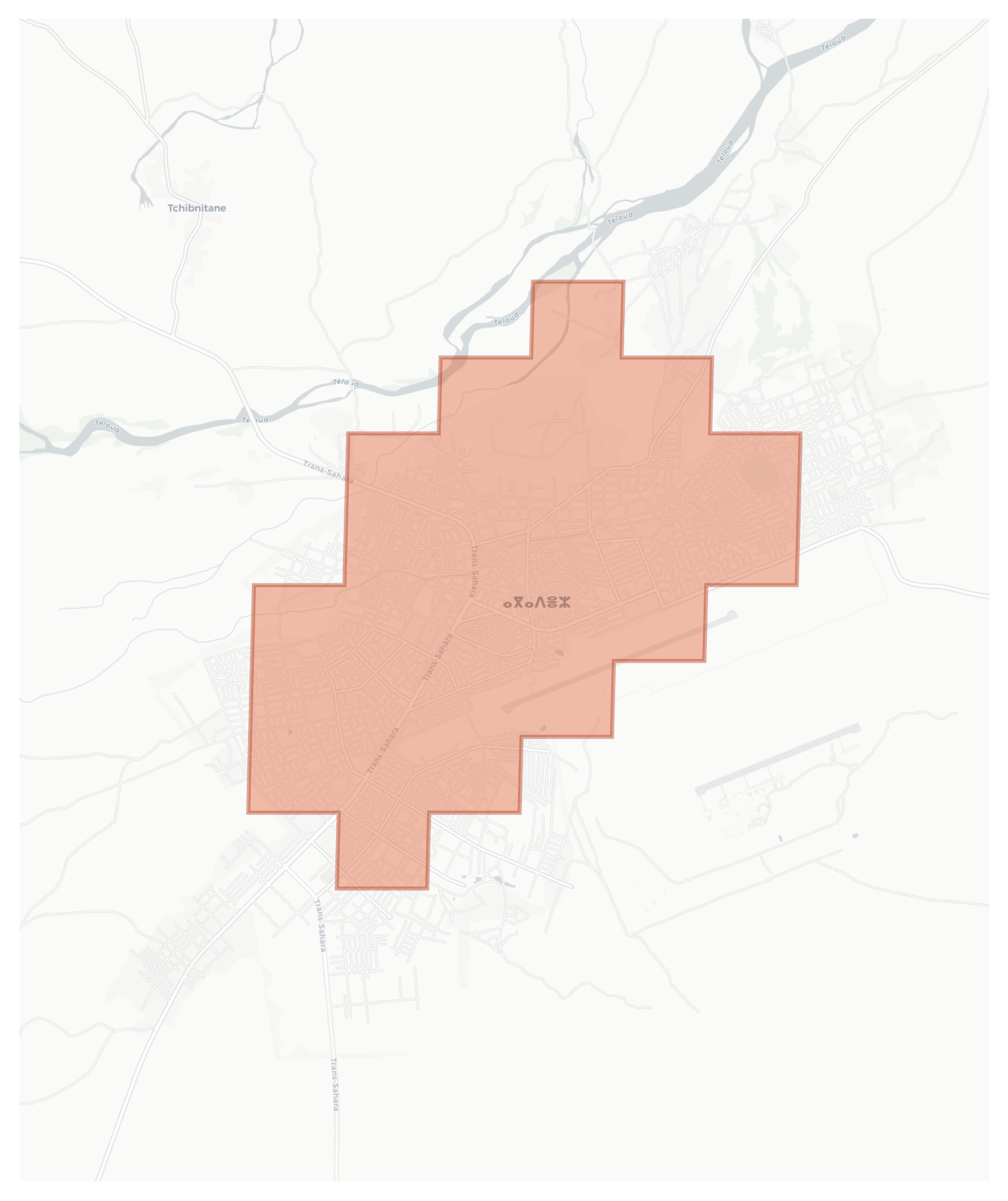 Agadez geographic map