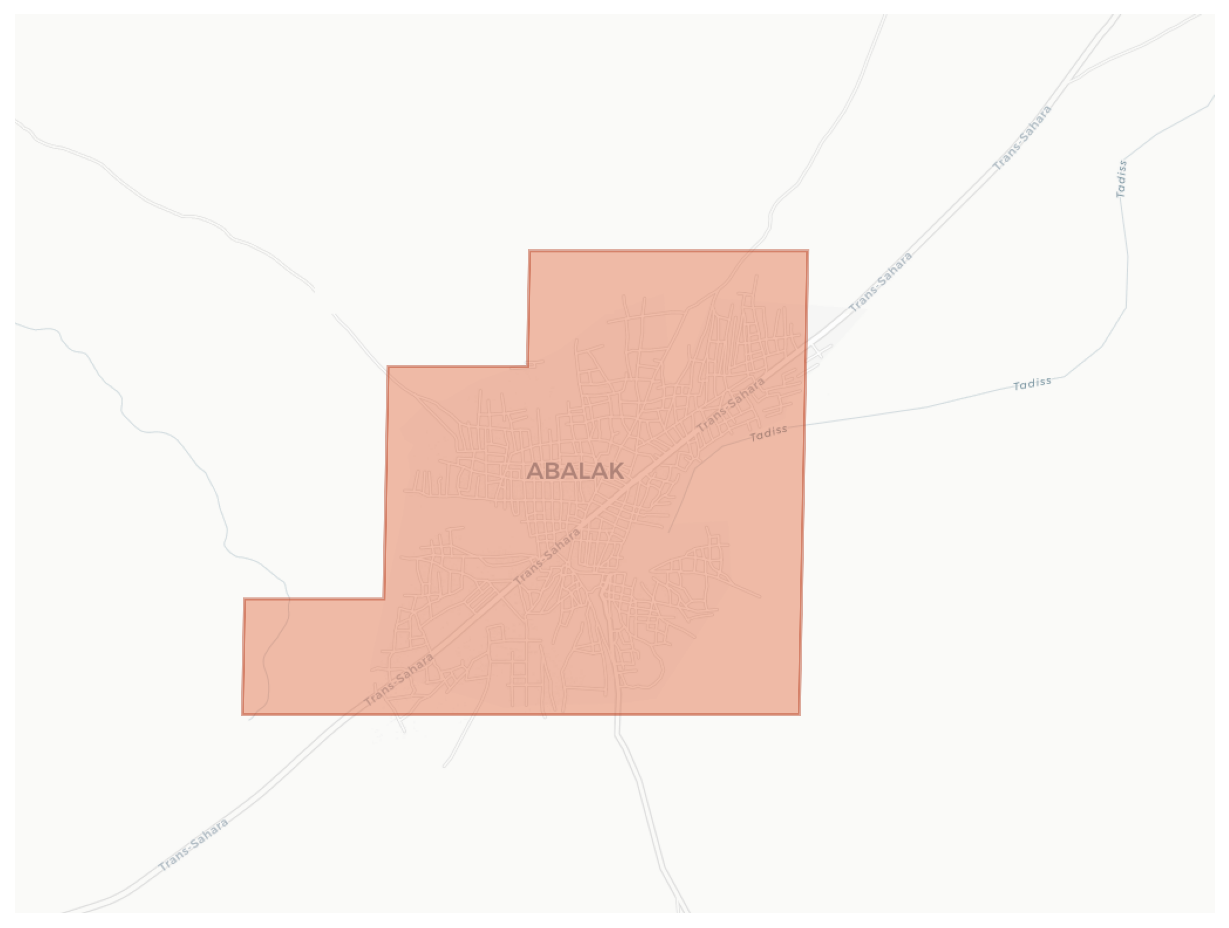 Abalak geographic map