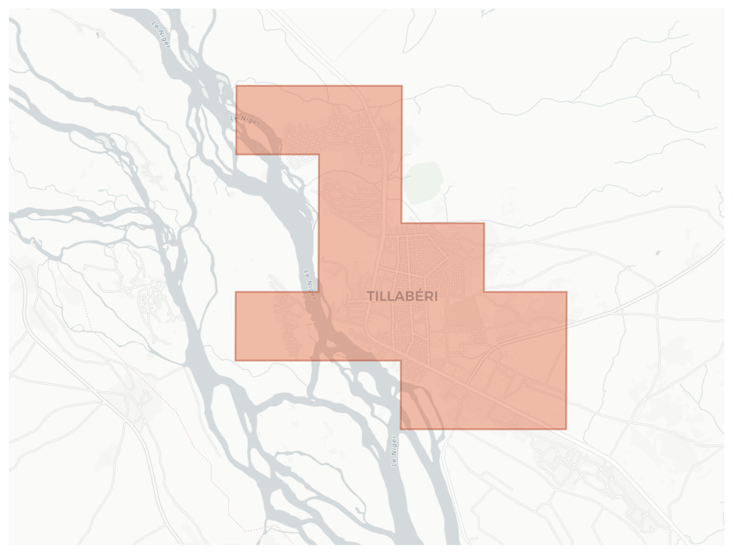 Tillabéri geographic map