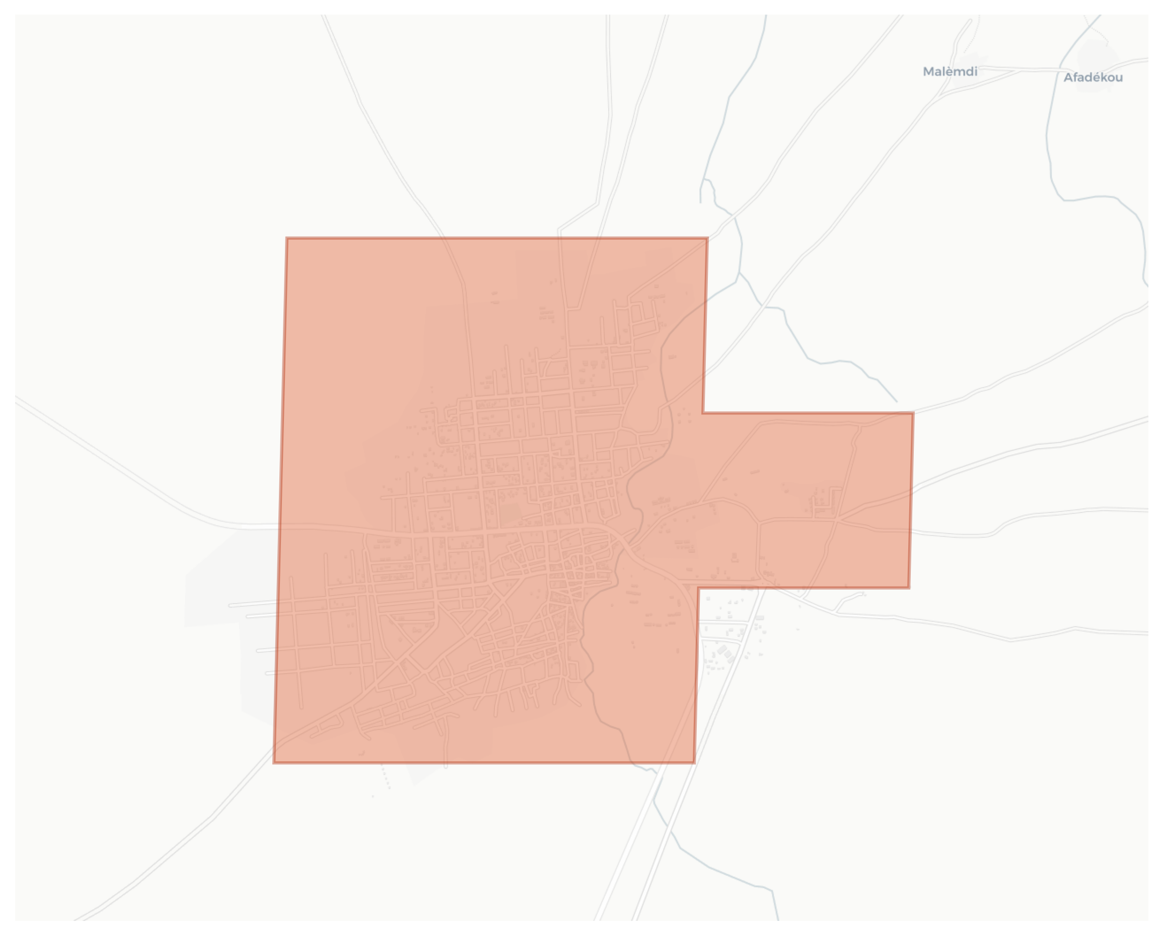 Tanout geographic map