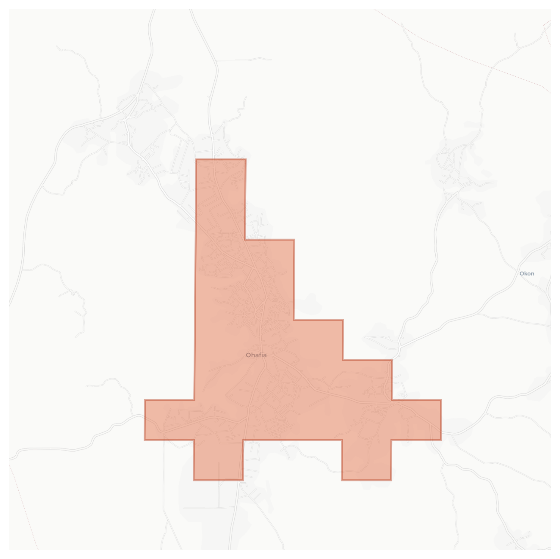 Ohafia geographic map