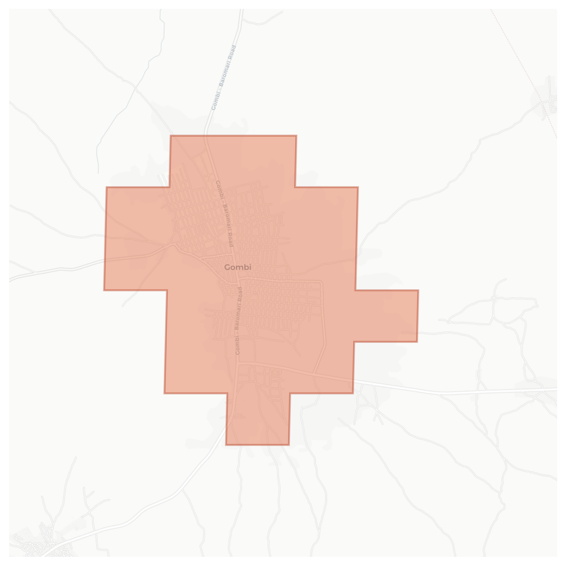 Gombi geographic map