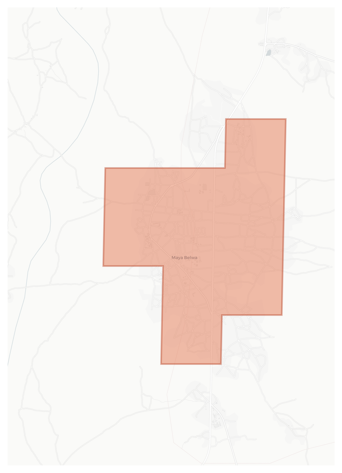 Maya Belwa geographic map