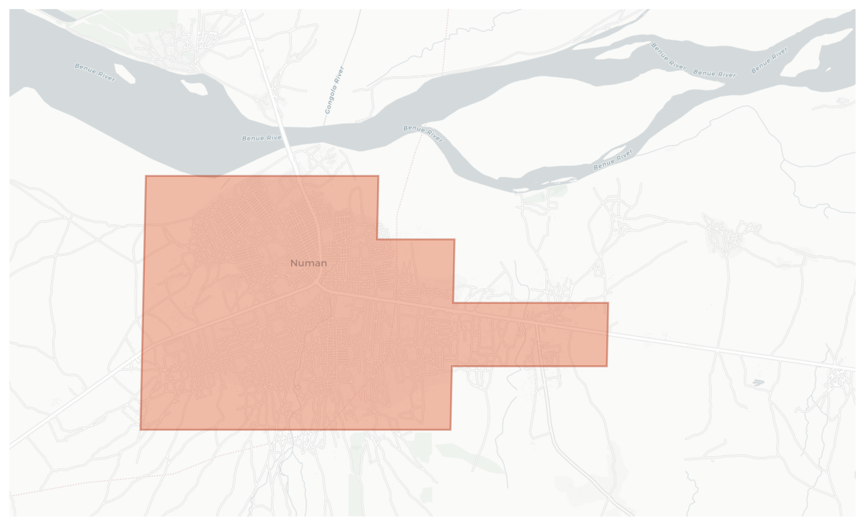 Numan geographic map