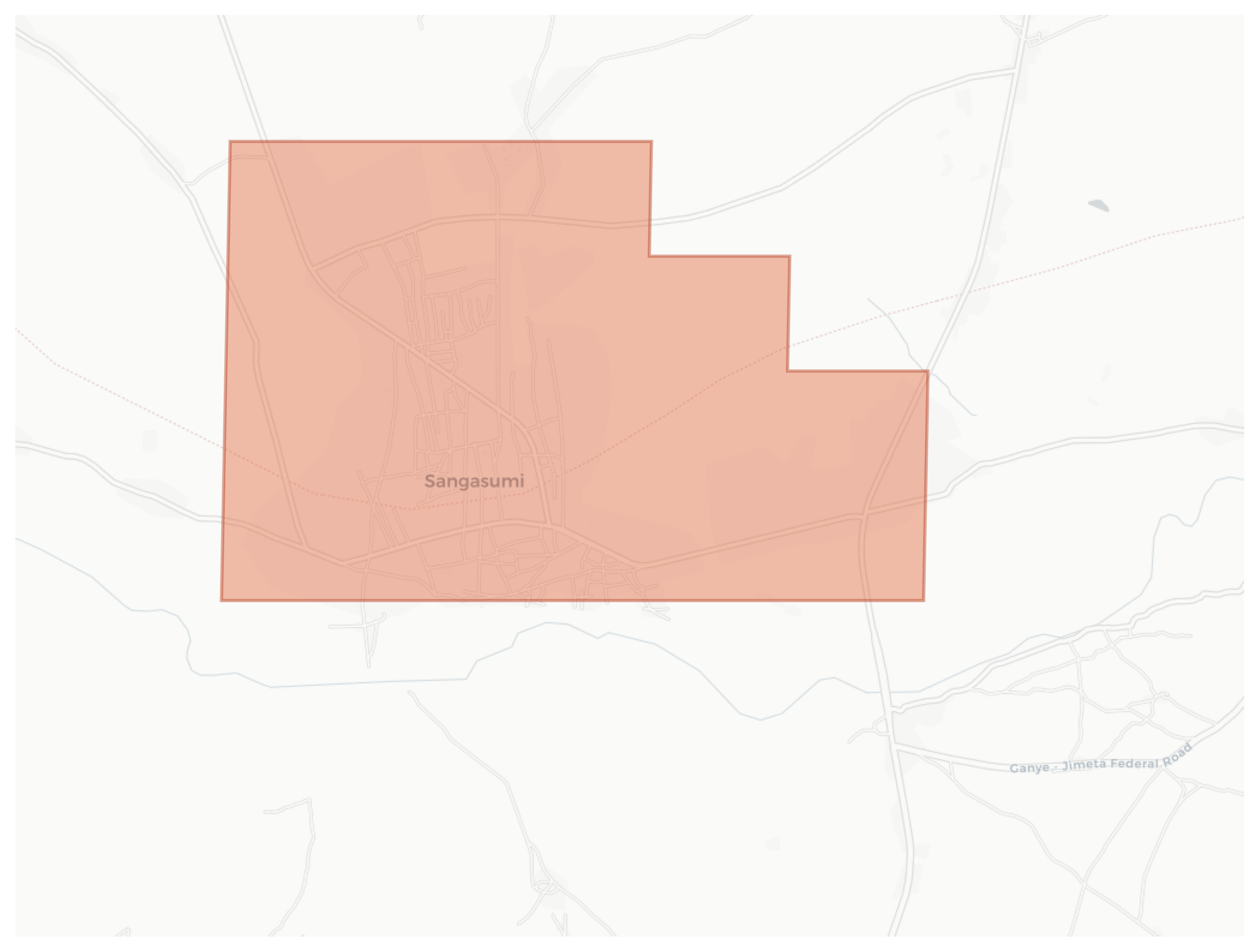 Sangasumi geographic map