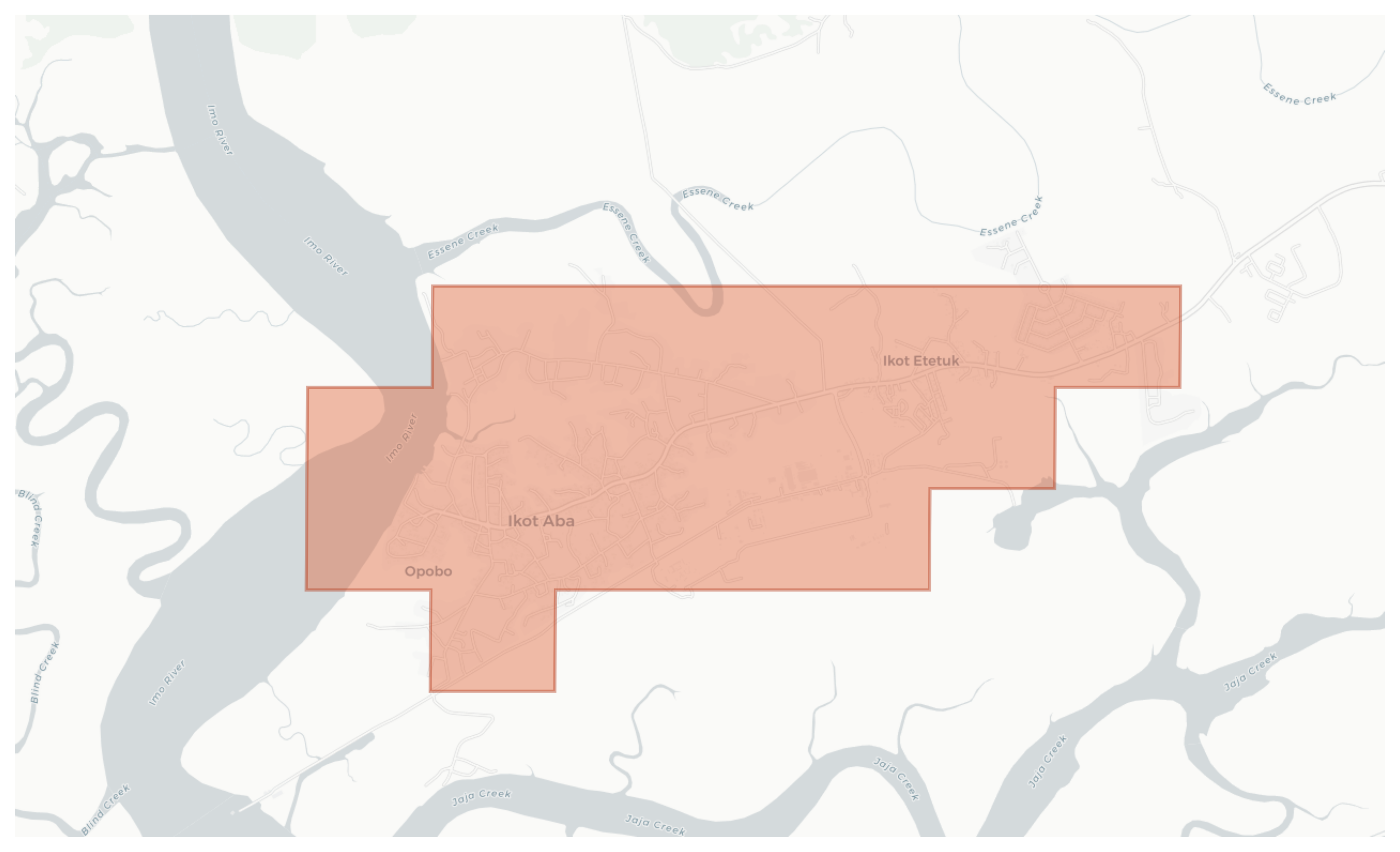 Ikot Aba geographic map