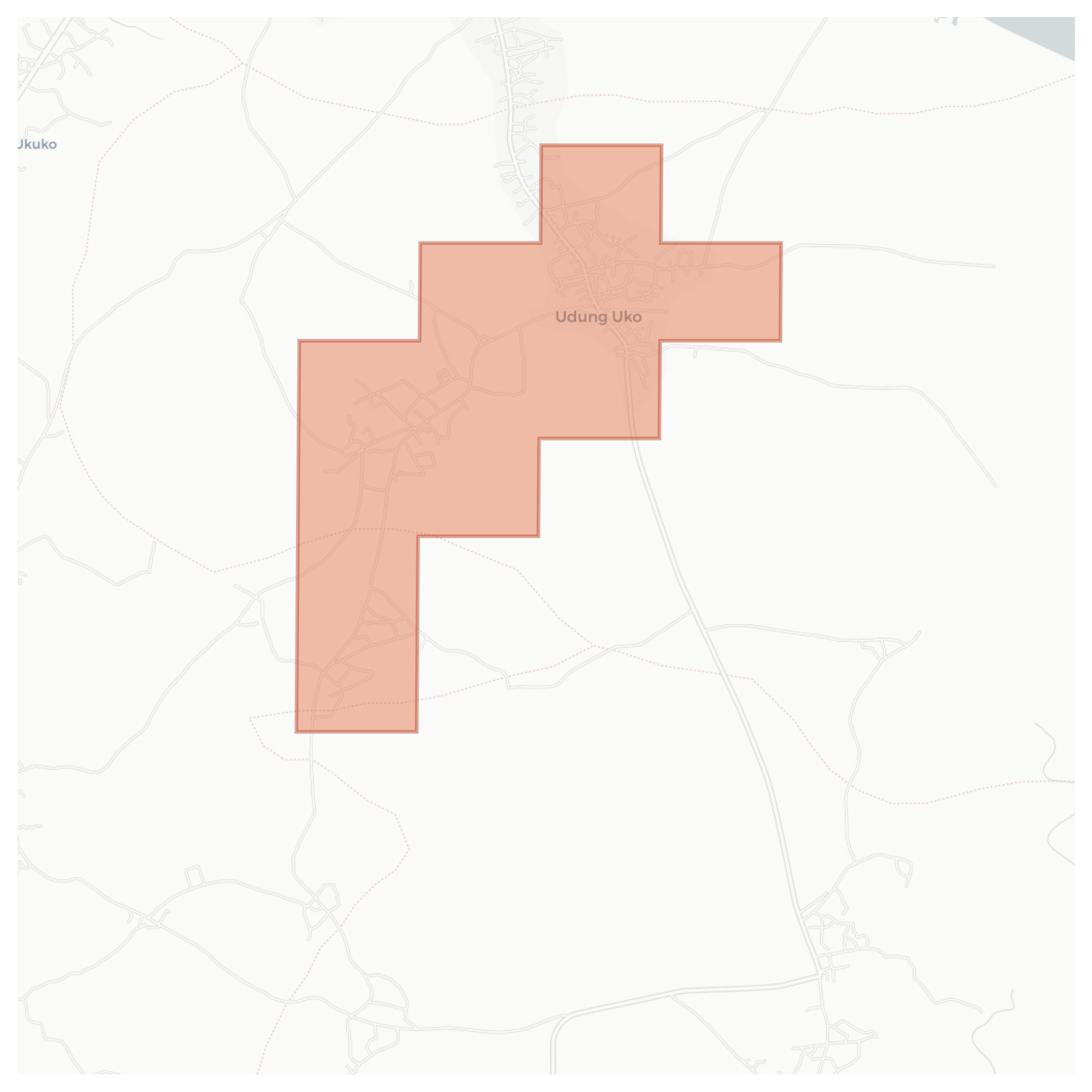 Udung Uko geographic map
