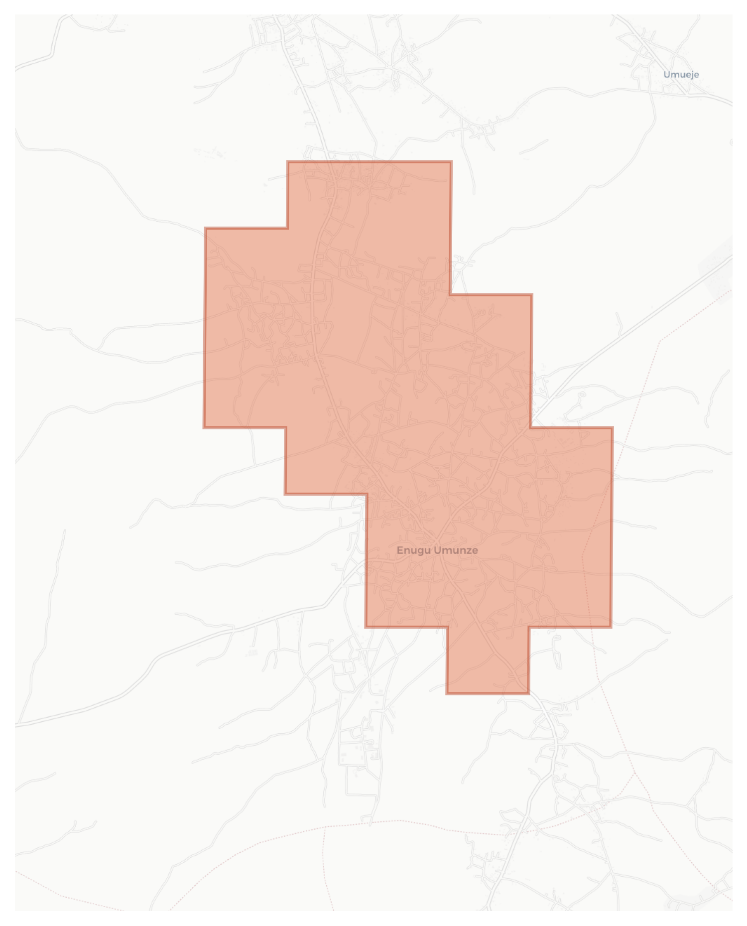 Enugu Umunze geographic map