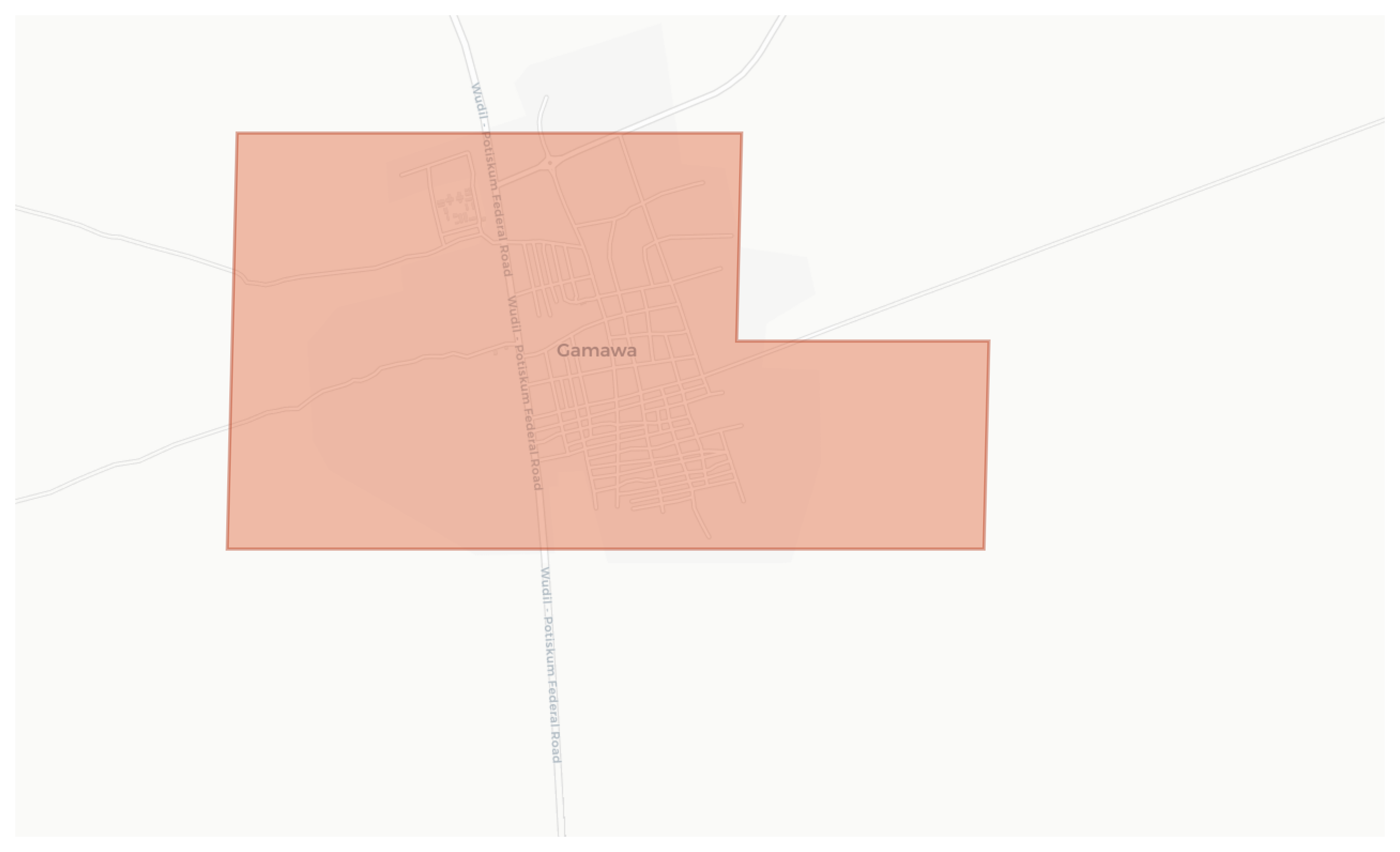 Gamawa geographic map