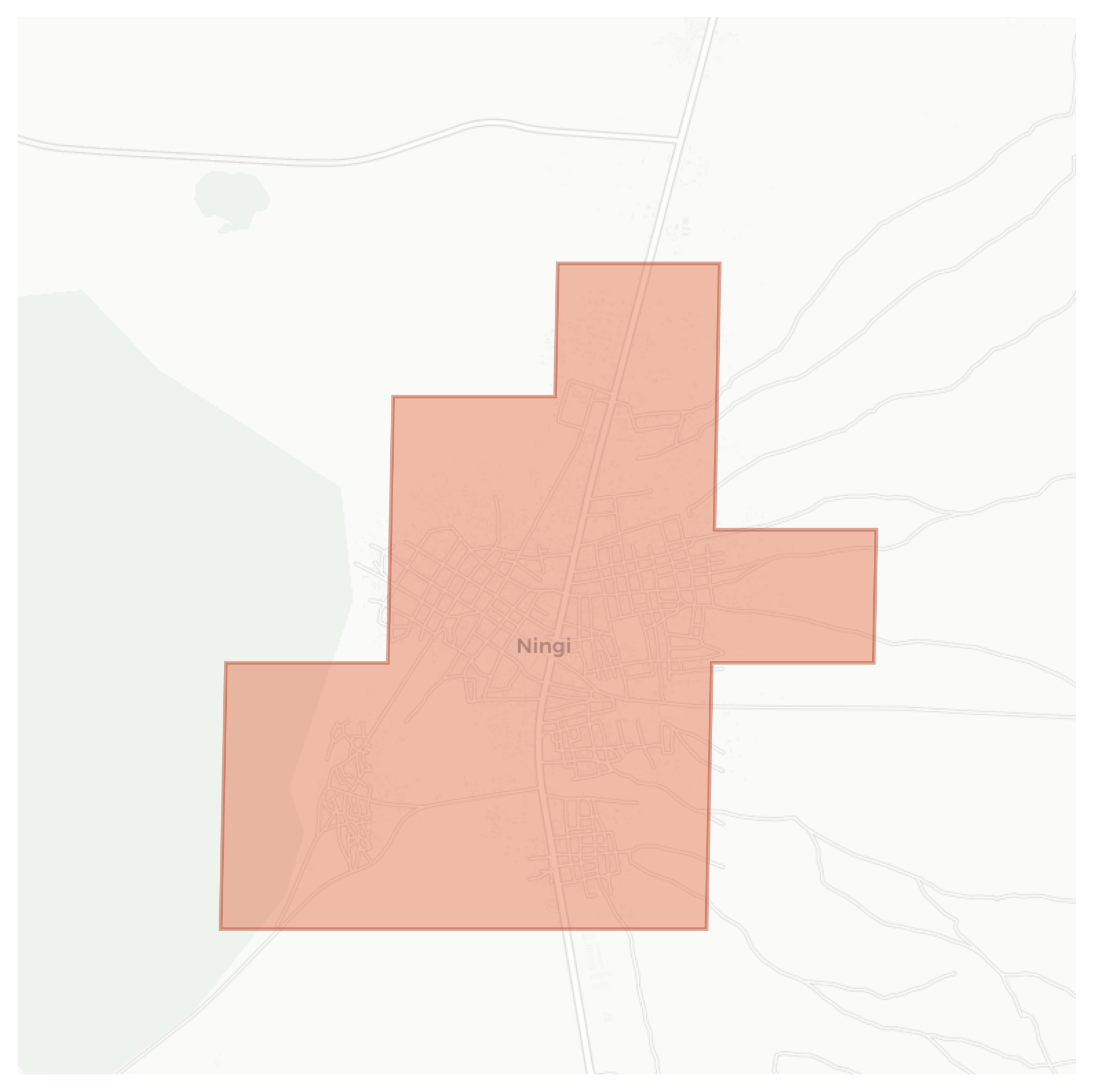 Ningi geographic map