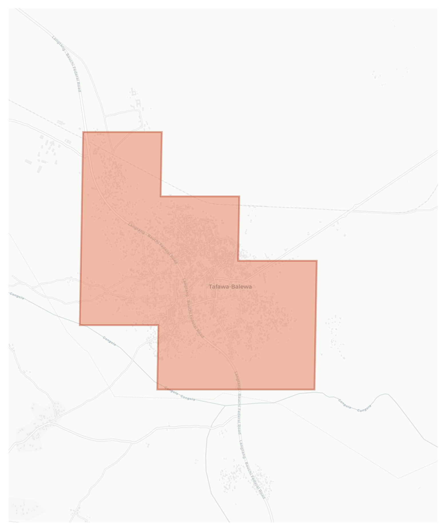 Tafawa-Balewa geographic map