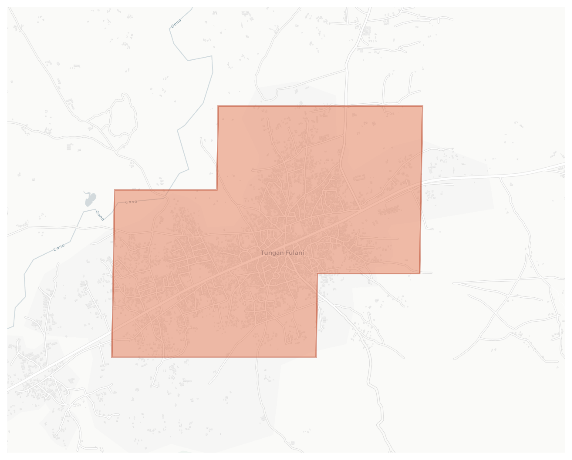 Tungan Fulani geographic map
