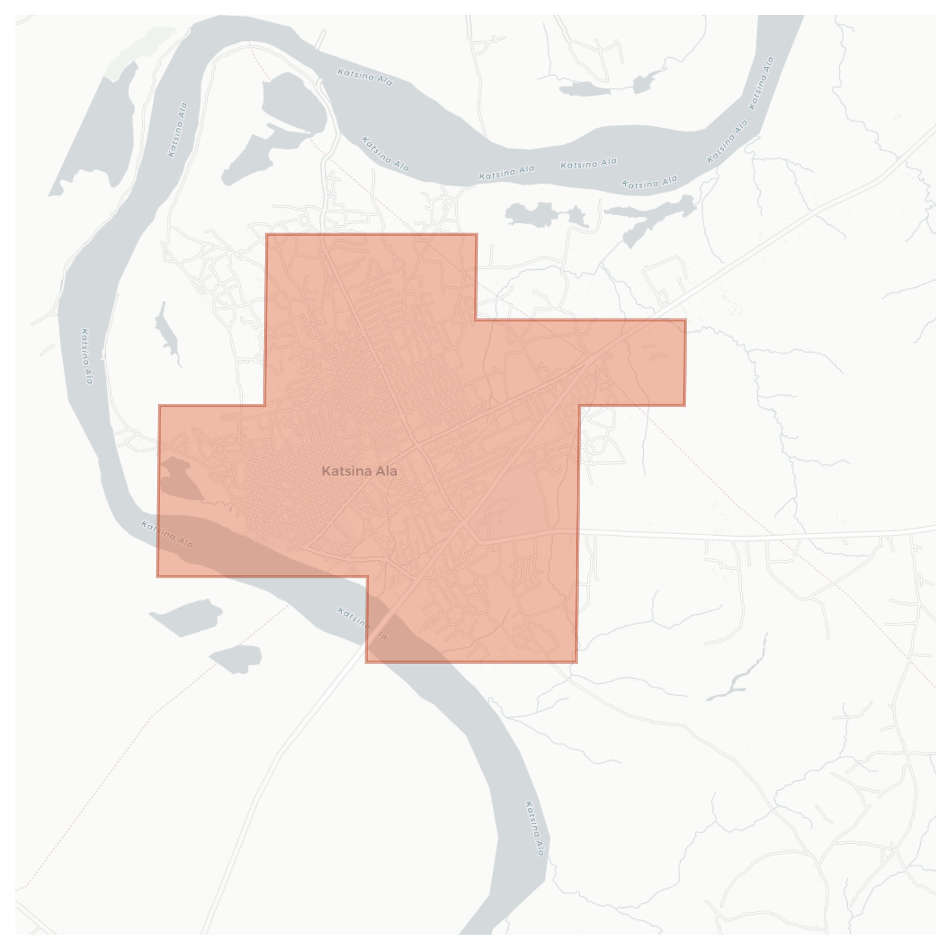Katsina Ala geographic map