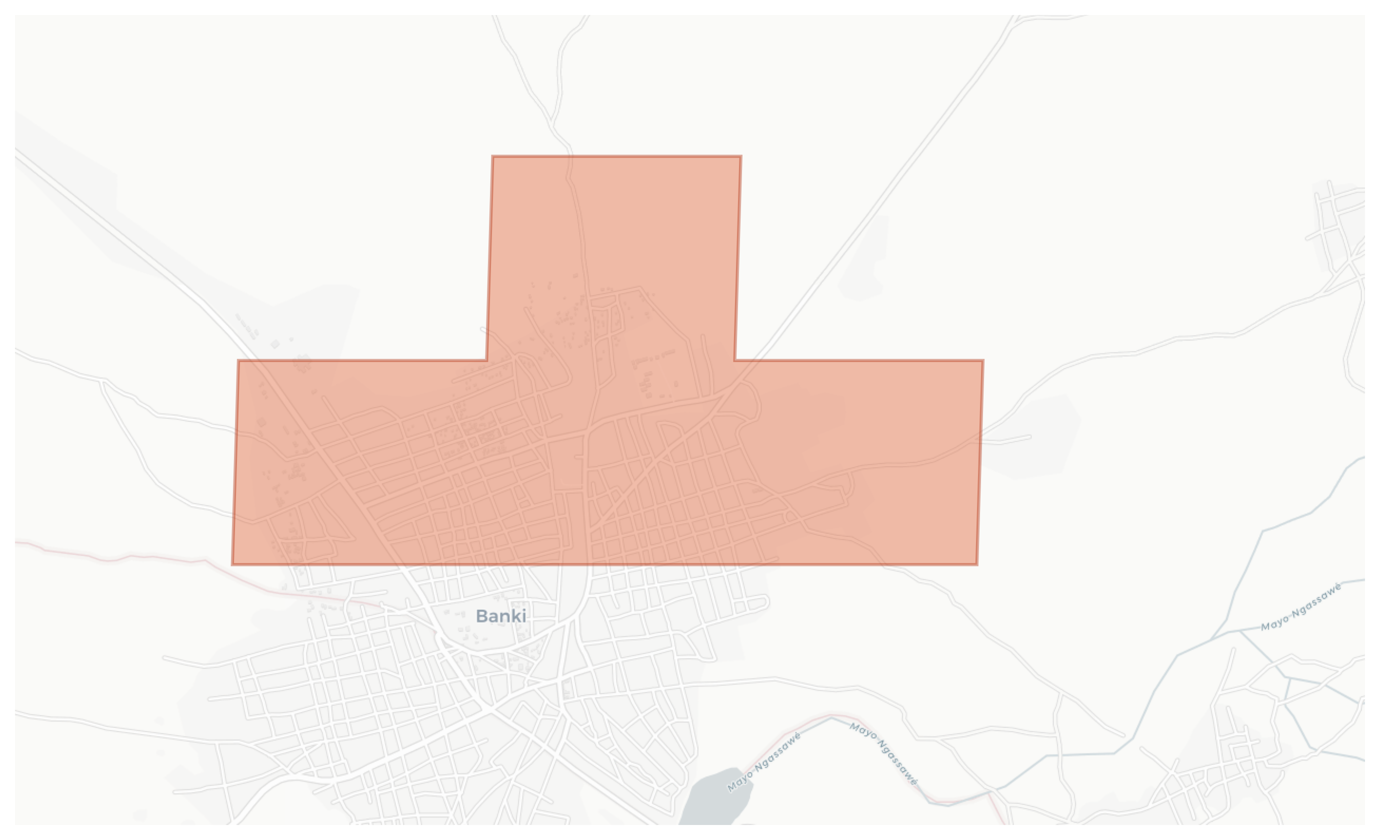 Banki geographic map
