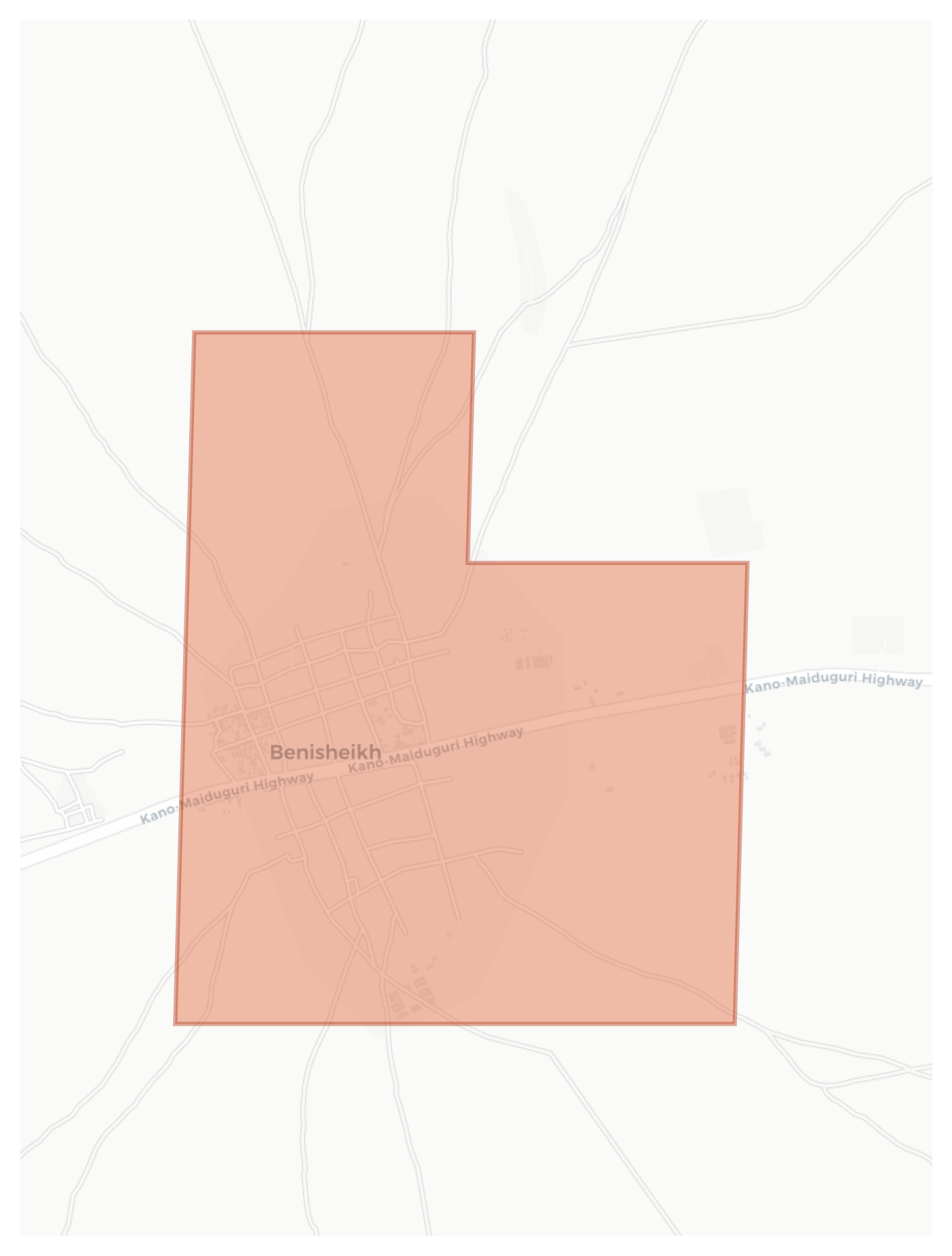 Benisheikh geographic map