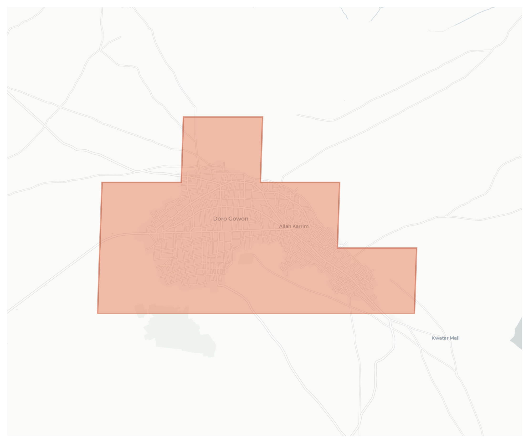 Doro Gowon geographic map