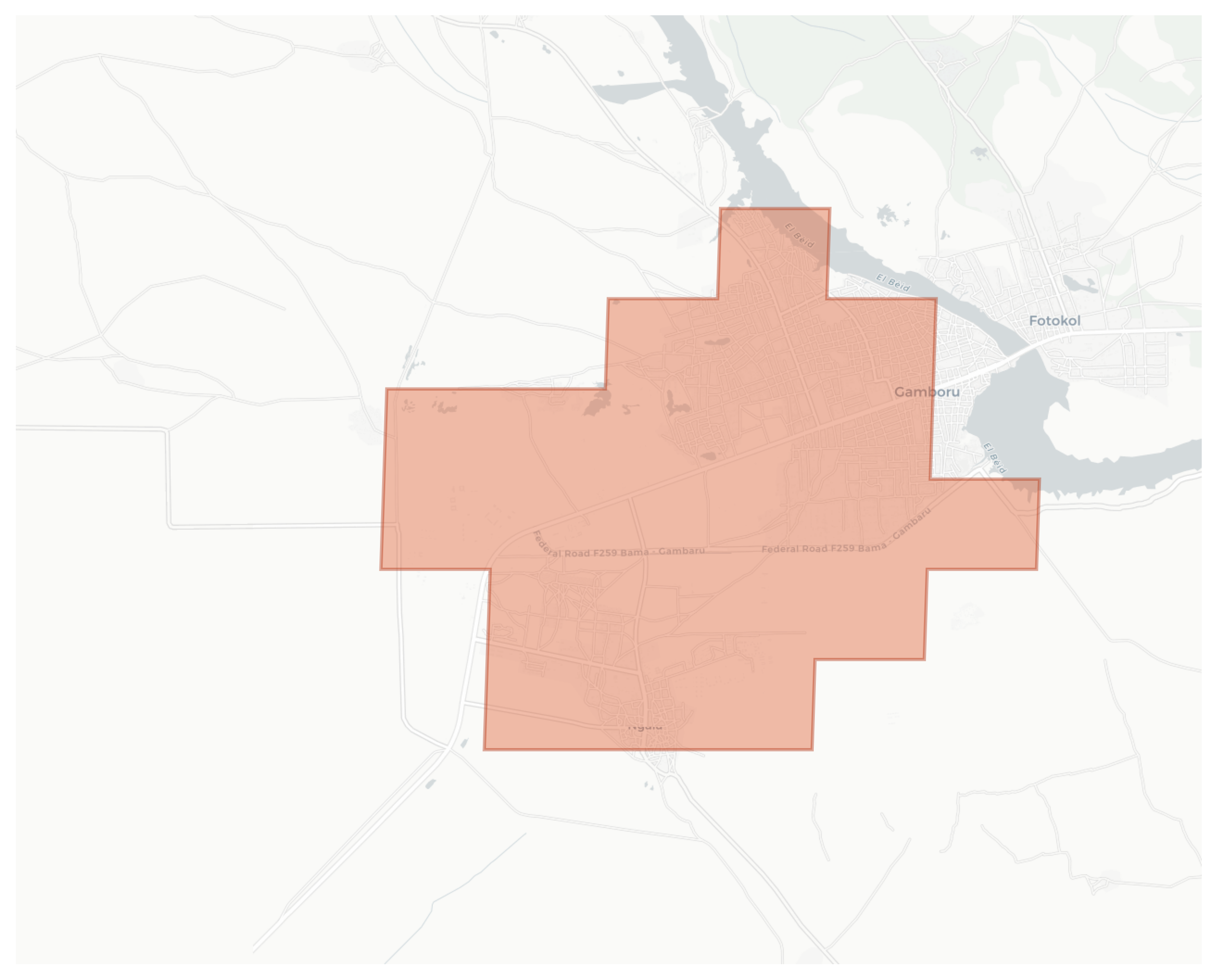 Gamboru geographic map
