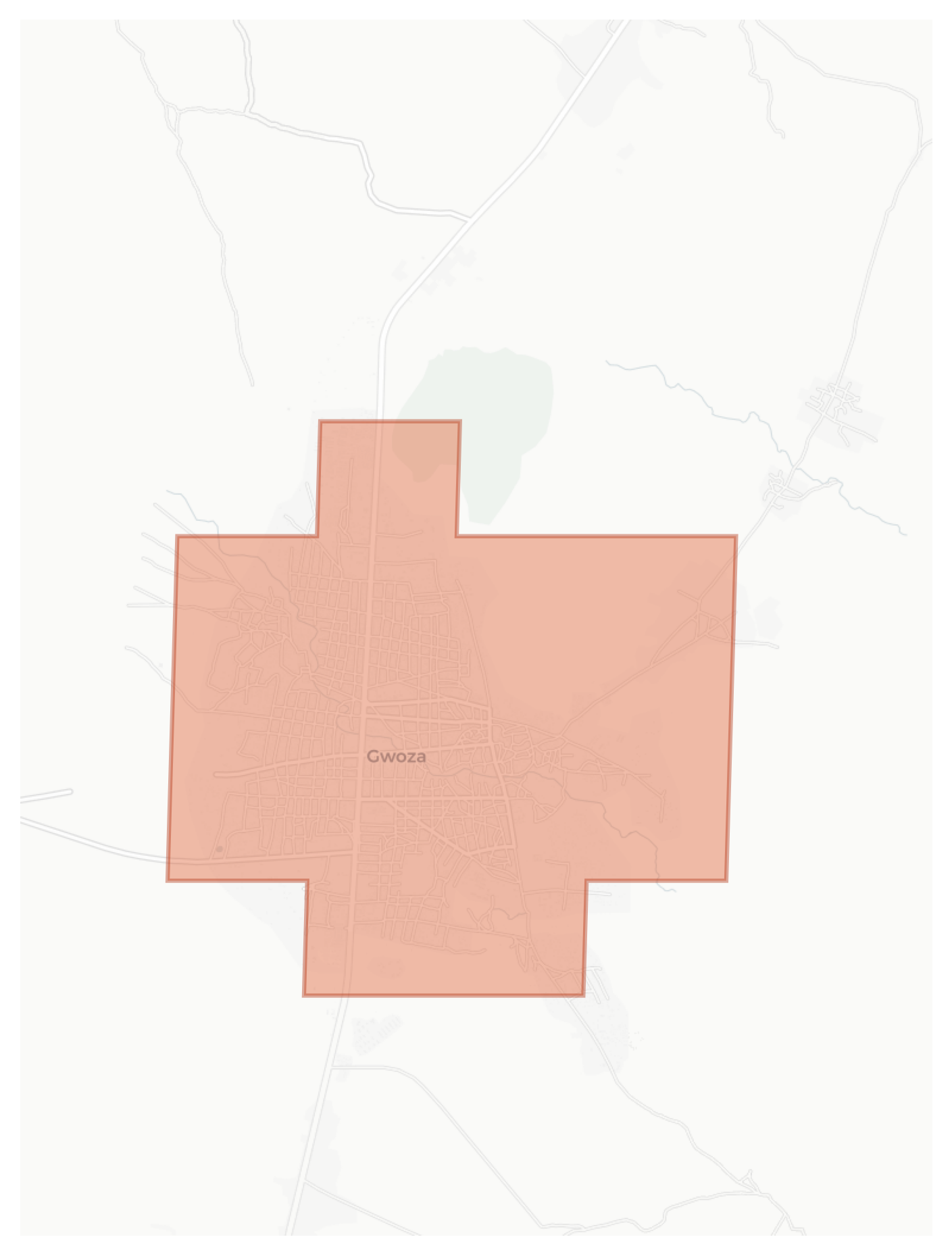 Gwoza geographic map