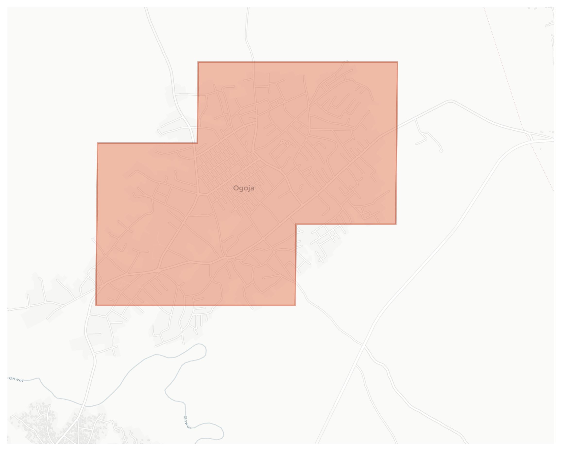 Ogoja geographic map