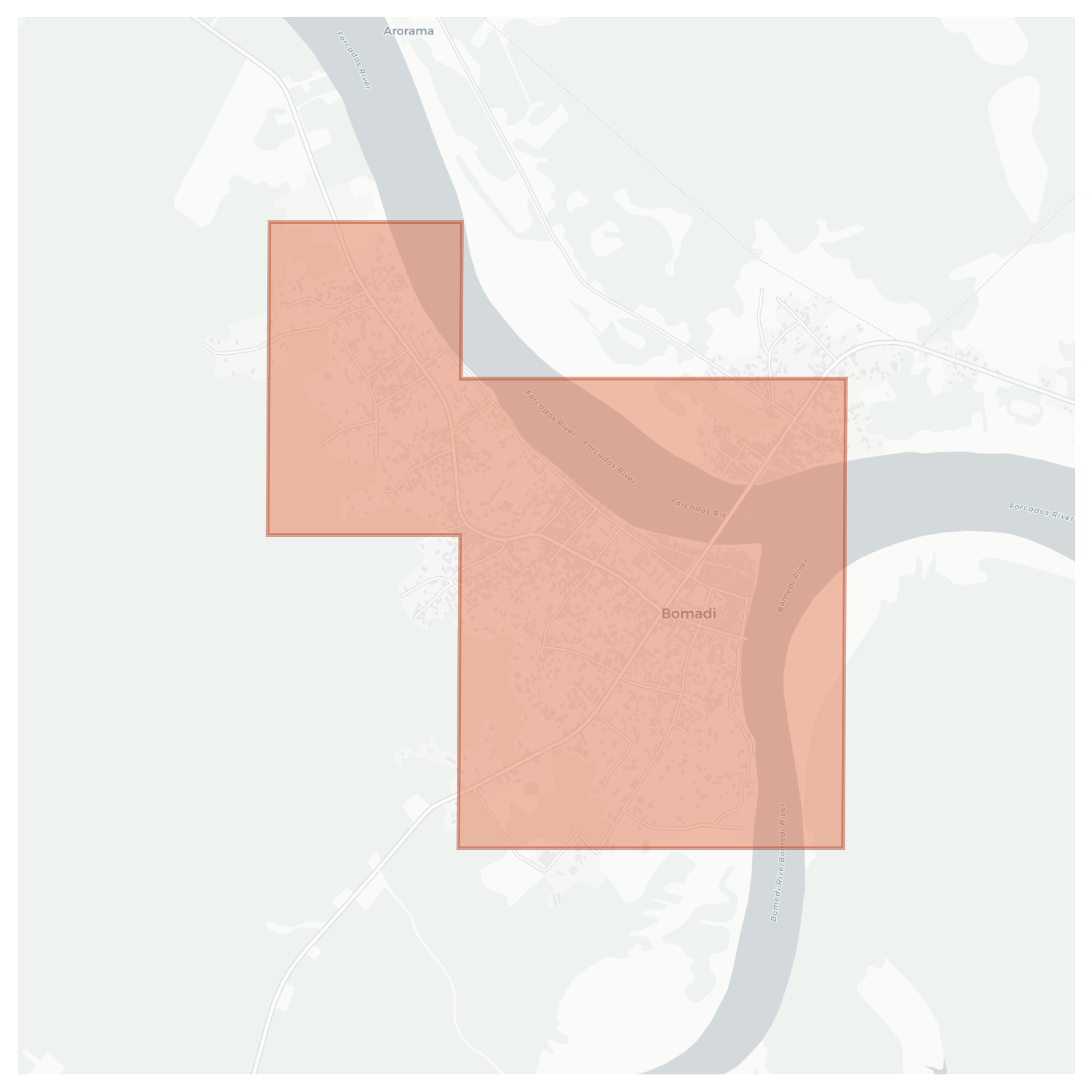 Bomadi geographic map