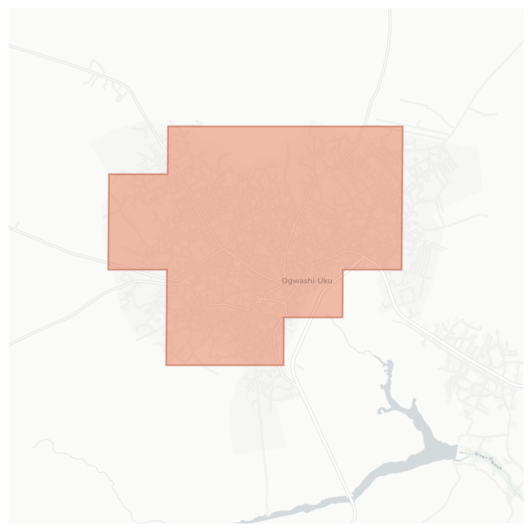 Ogwashi-Uku geographic map