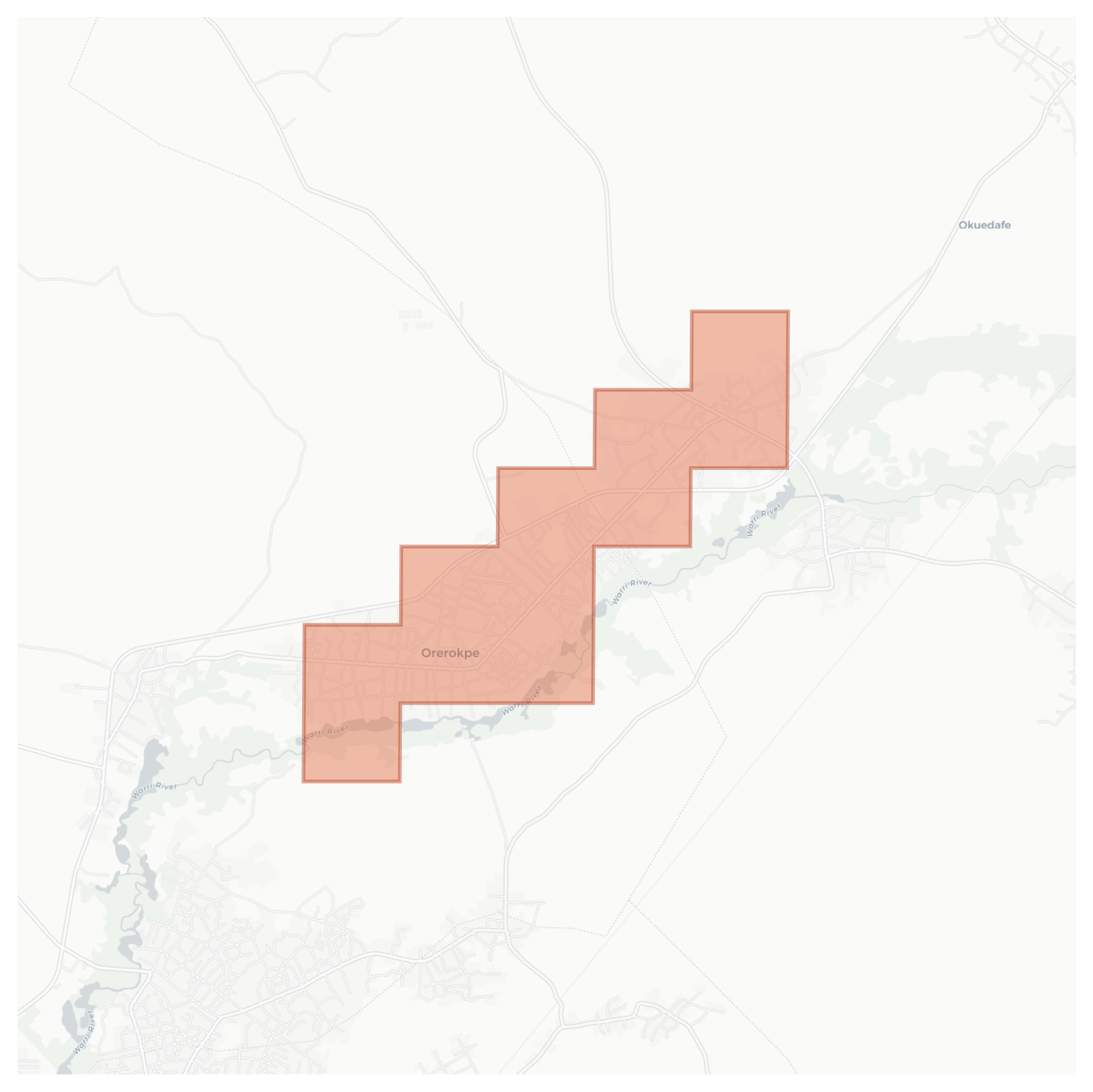 Orerokpe geographic map