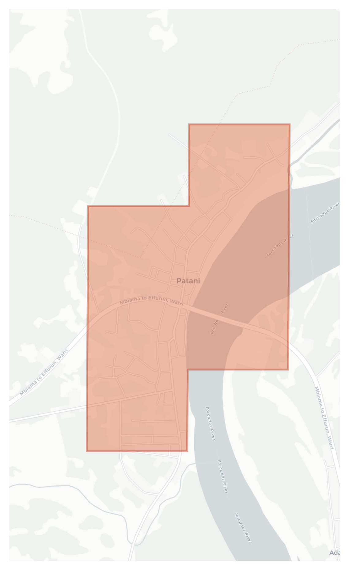 Patani geographic map