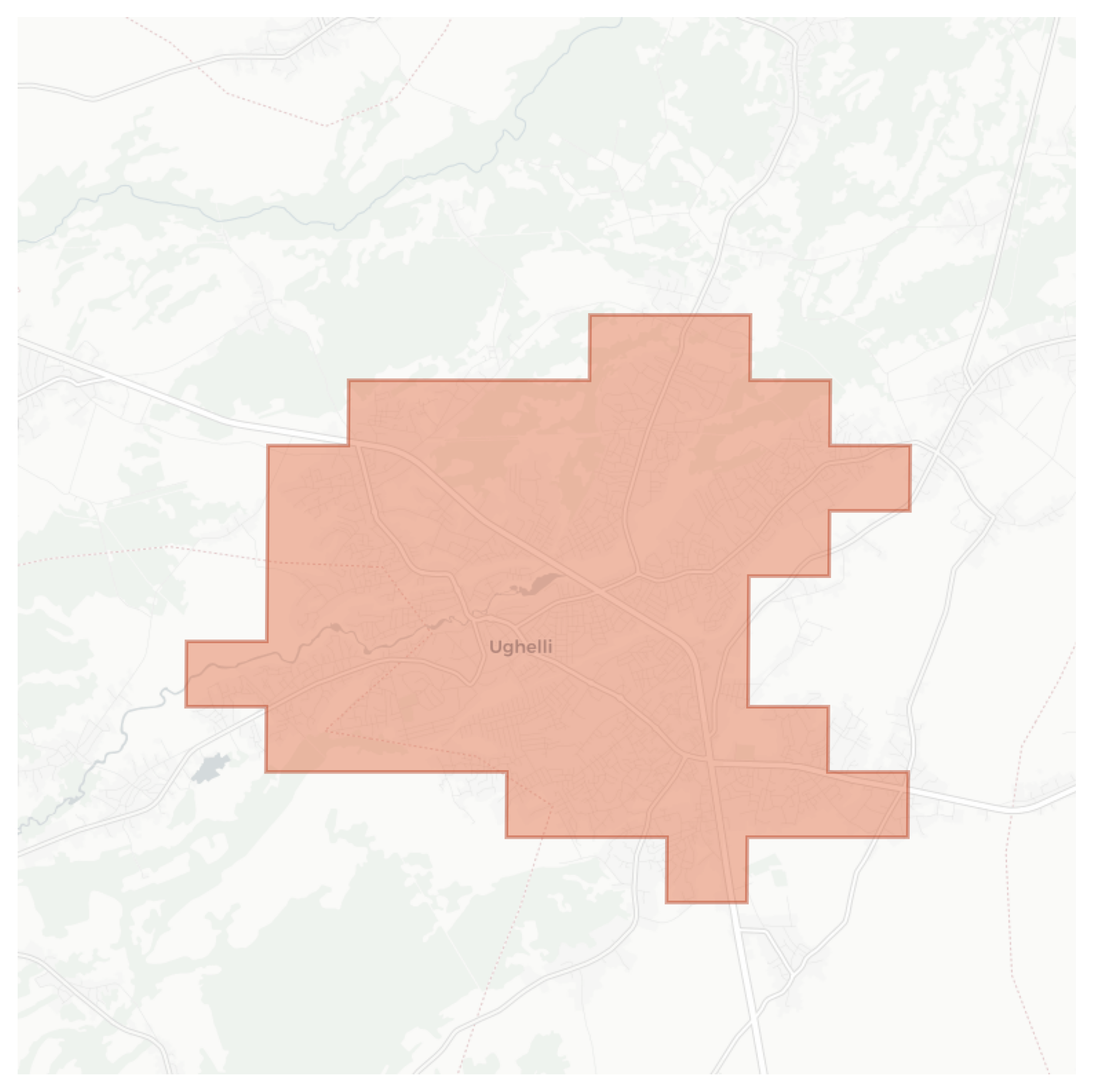 Ughelli geographic map