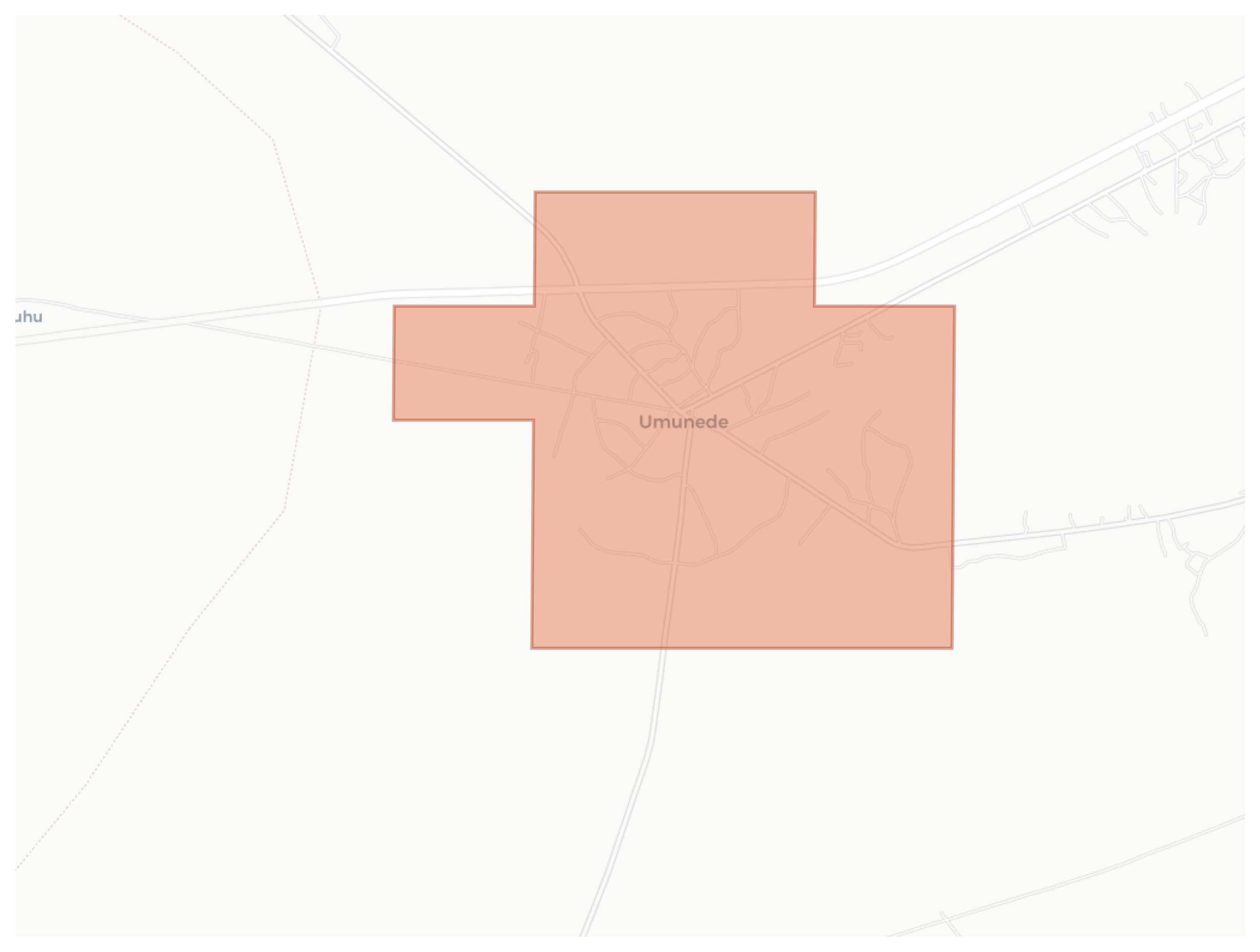 Umunede geographic map