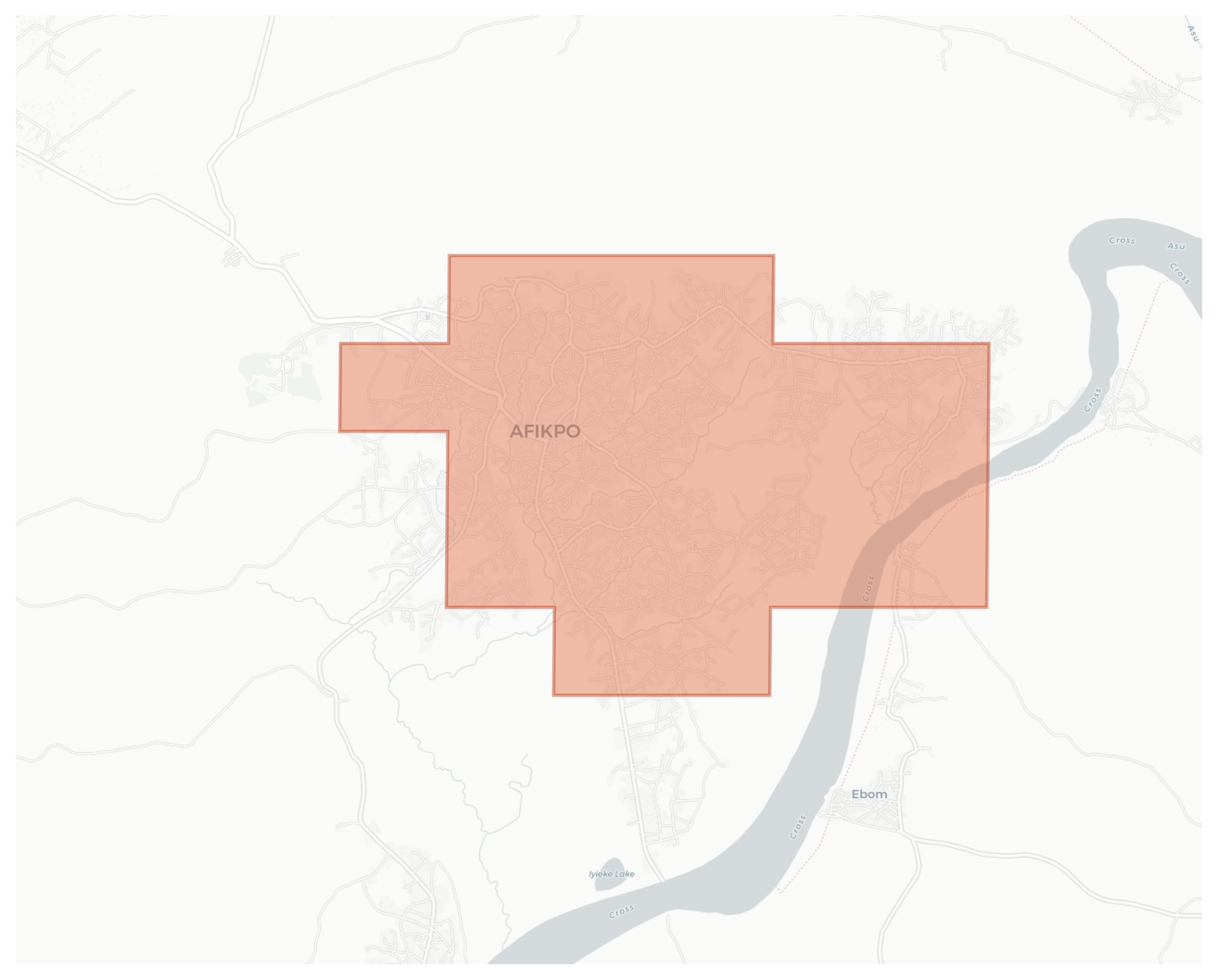 Afikpo geographic map