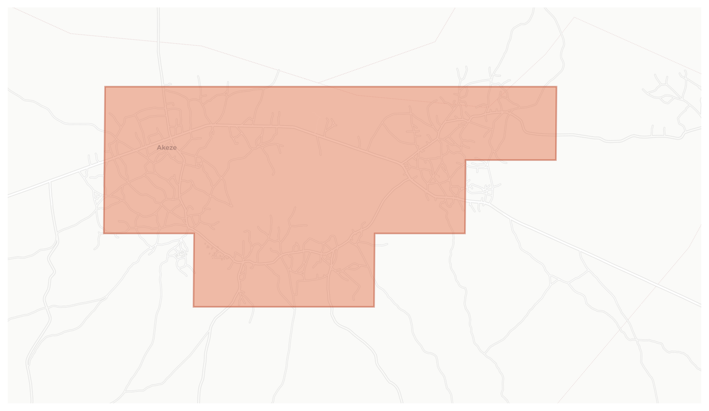 Akeze geographic map