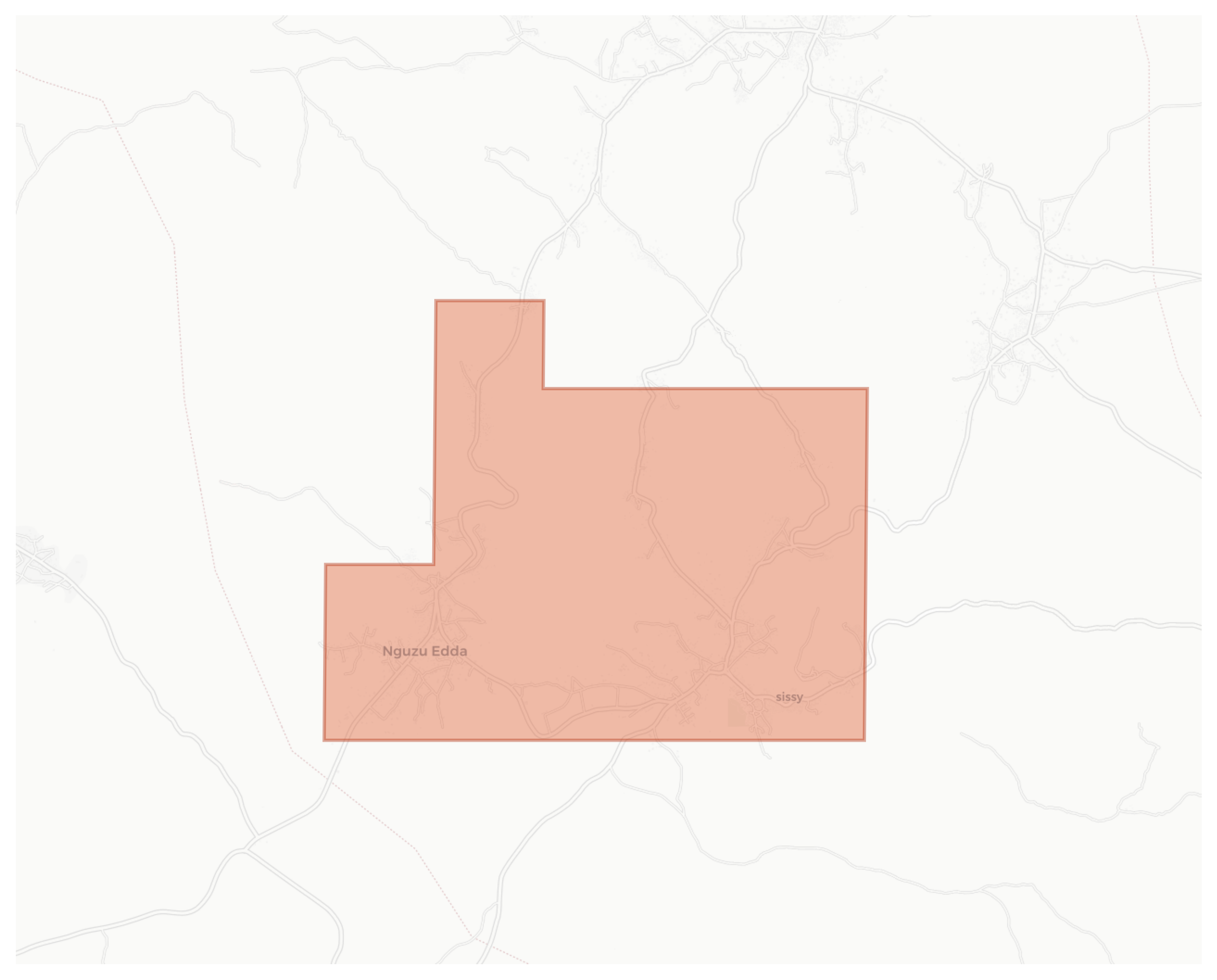 Nguzu Edda geographic map
