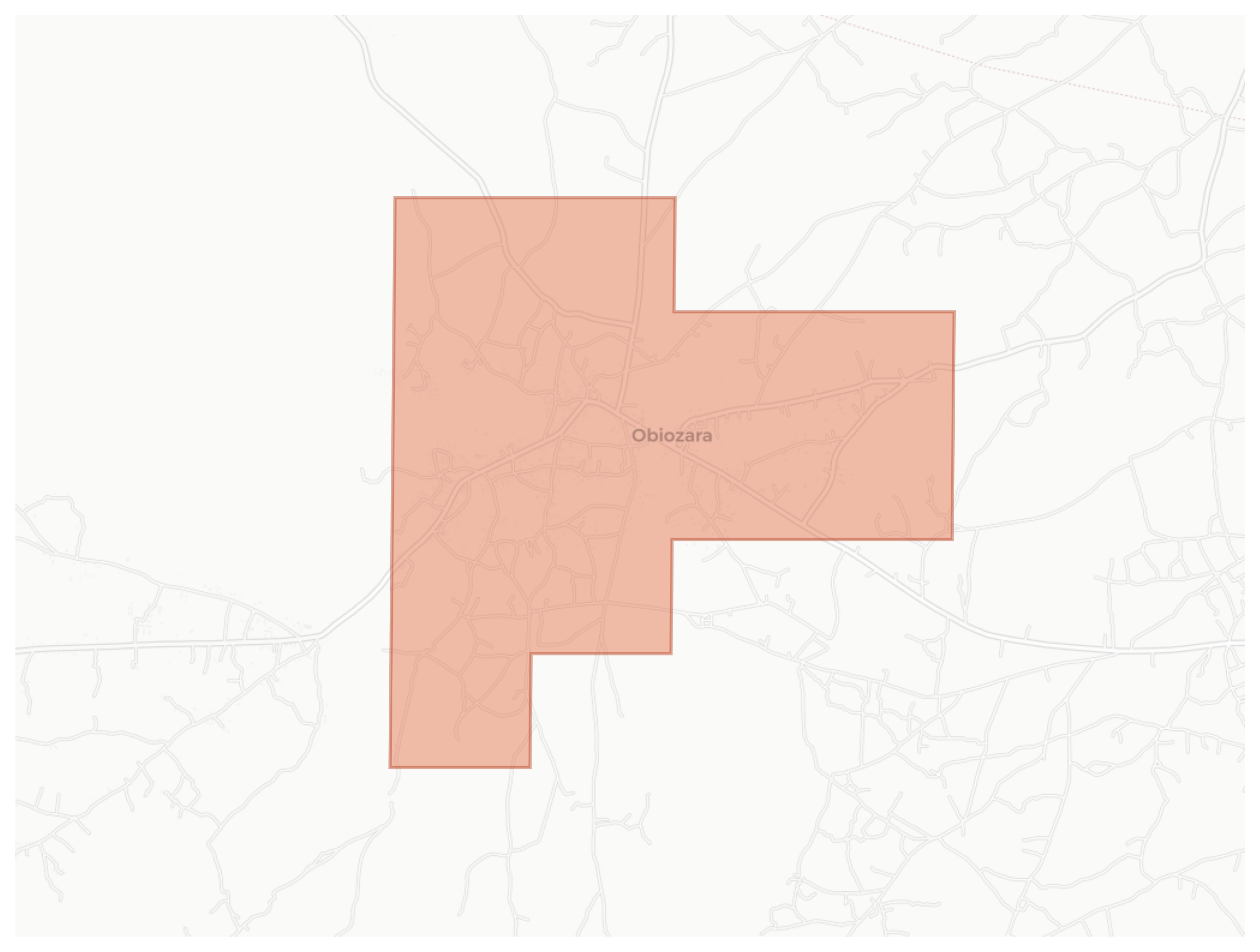 Obiozara geographic map
