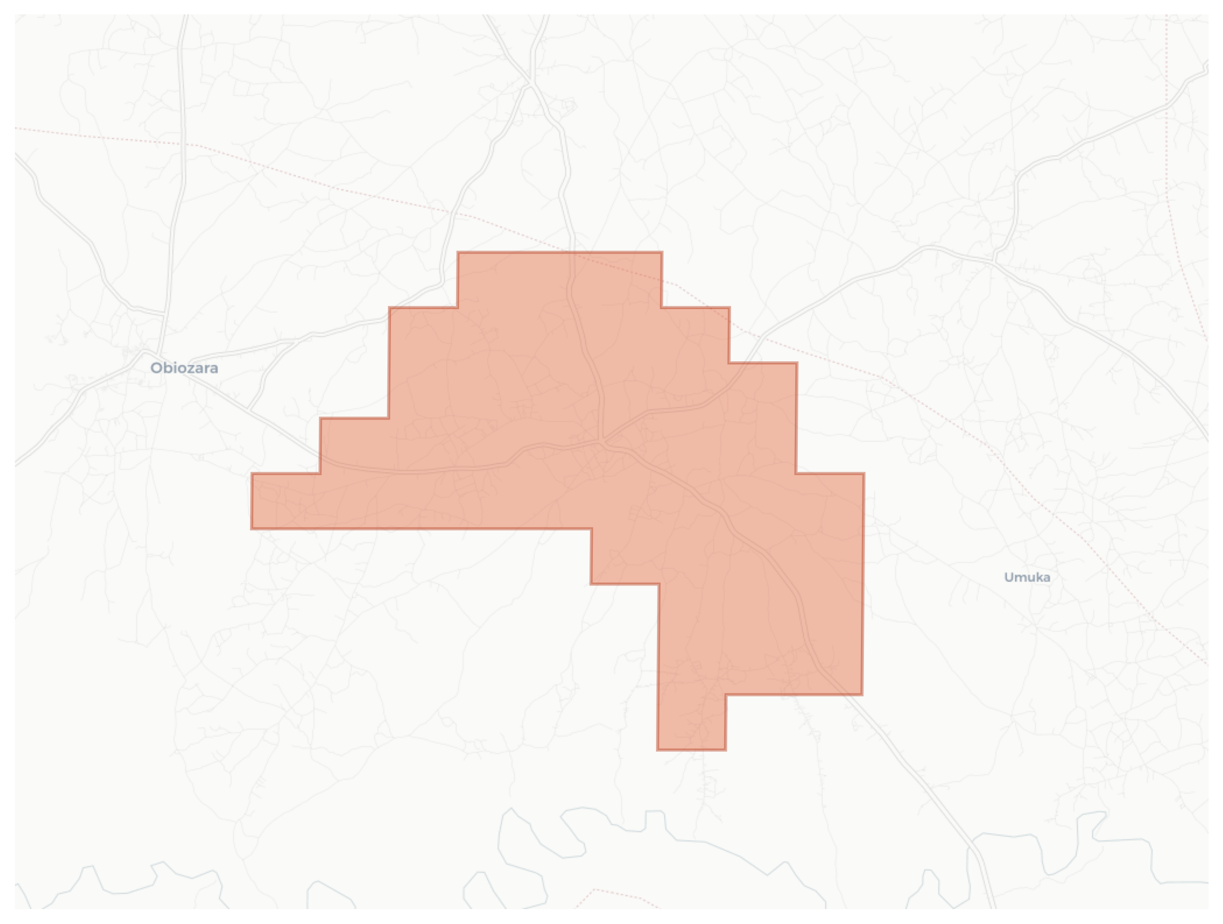 Okposi geographic map