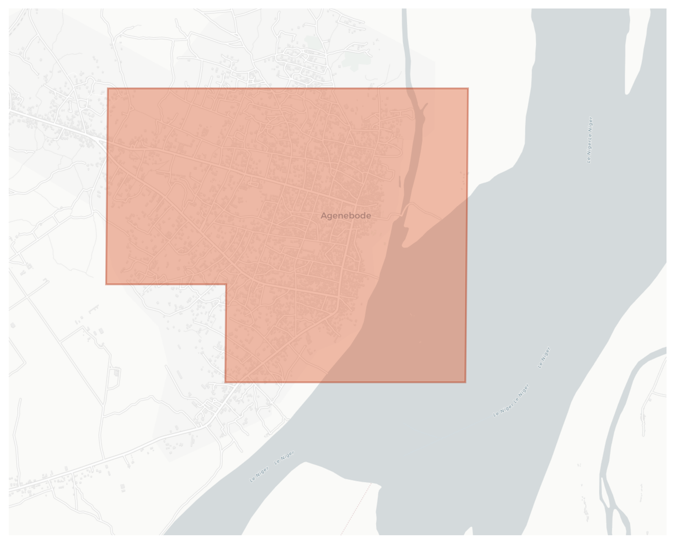 Agenebode geographic map
