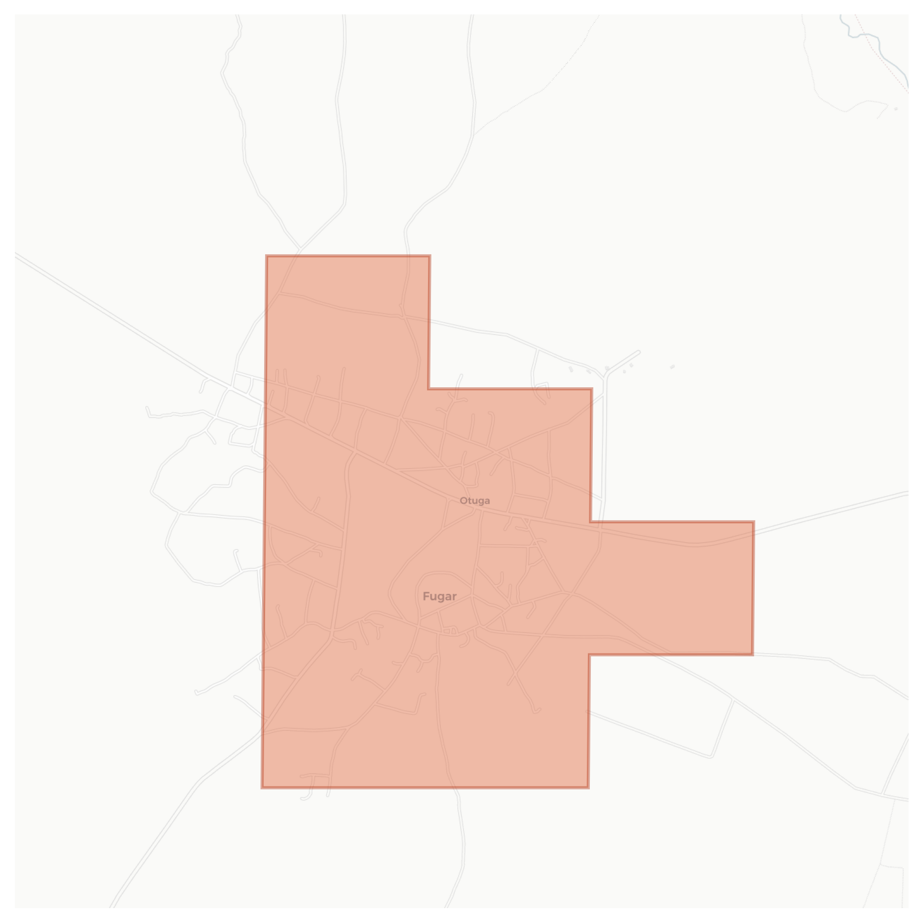 Fugar geographic map