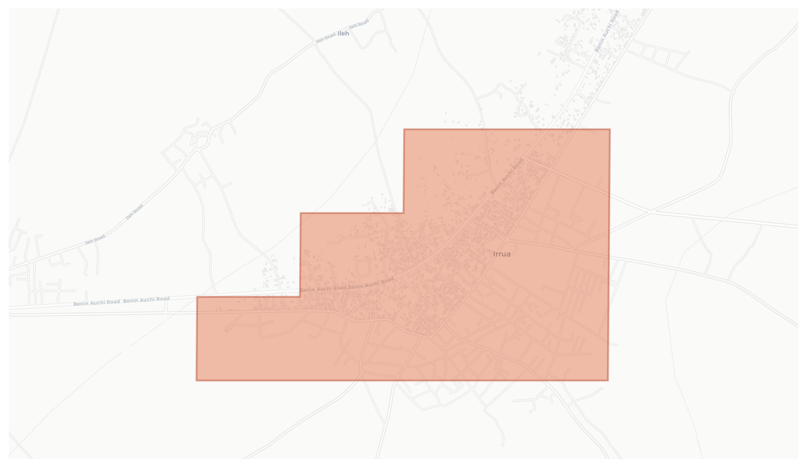 Irrua geographic map