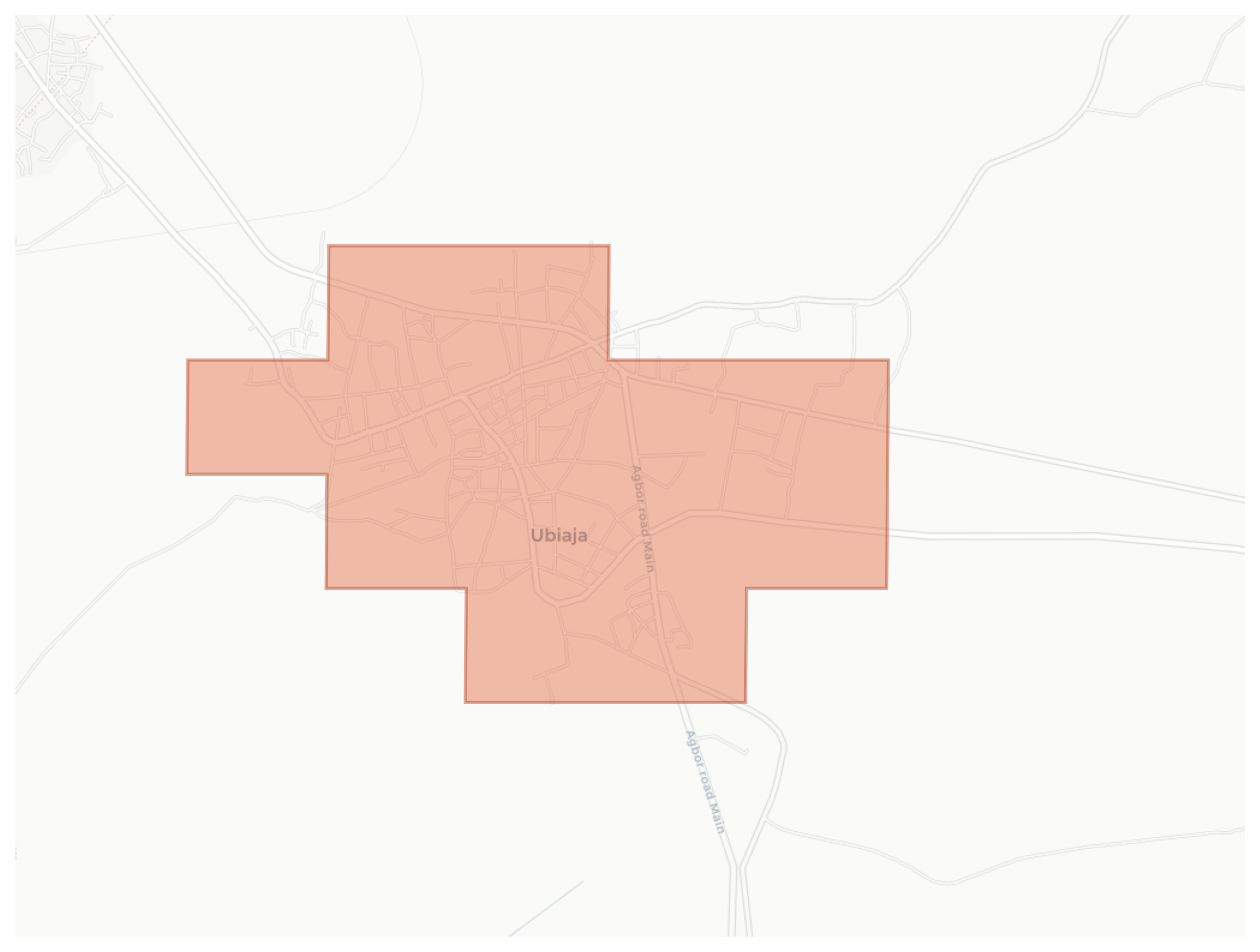 Ubiaja geographic map