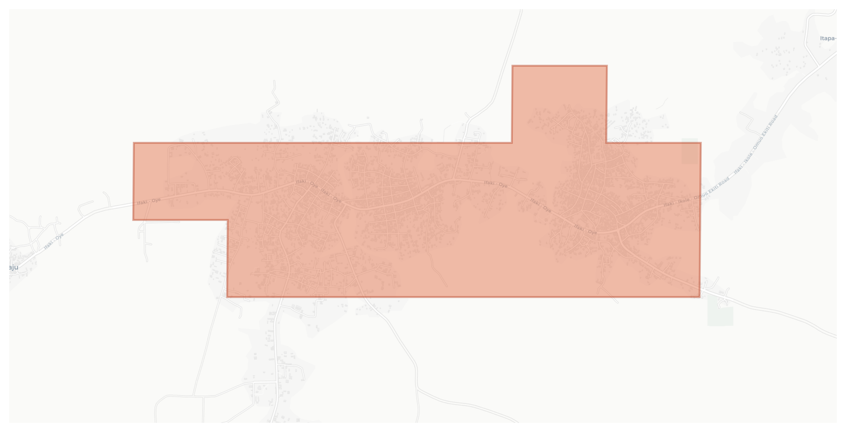 Egosi geographic map